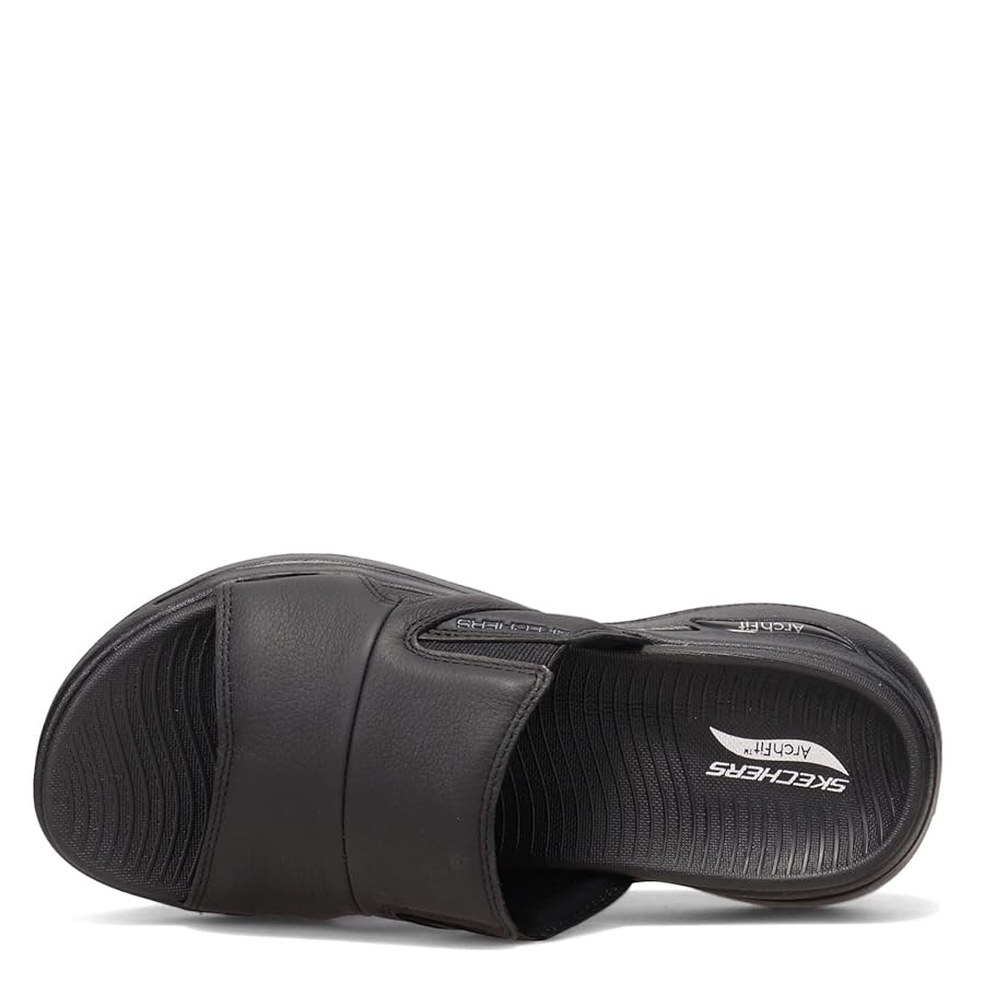 てれさ Amazon | Skechers Go Walk Arch Fit Sandal - 229023 Black 11