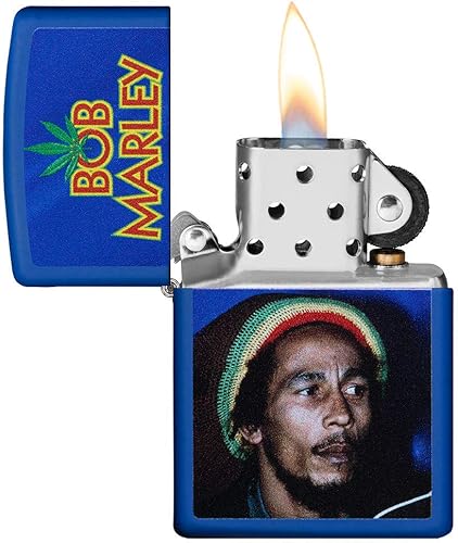 Miniatura 3 de Zippo Bob Marley - Mecheros Negro (Black Ice), Negro mate, High Polish Brass, Fusión de latón pulido, High Polish Chrome, Cromo pulido 75º