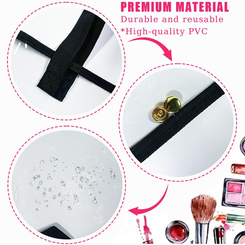 ONEART Clear Holographic Tote Bags, Iridescent Waterproof Top Handle Bag, Clear Jelly Totes Vocation Party Beach Bag3