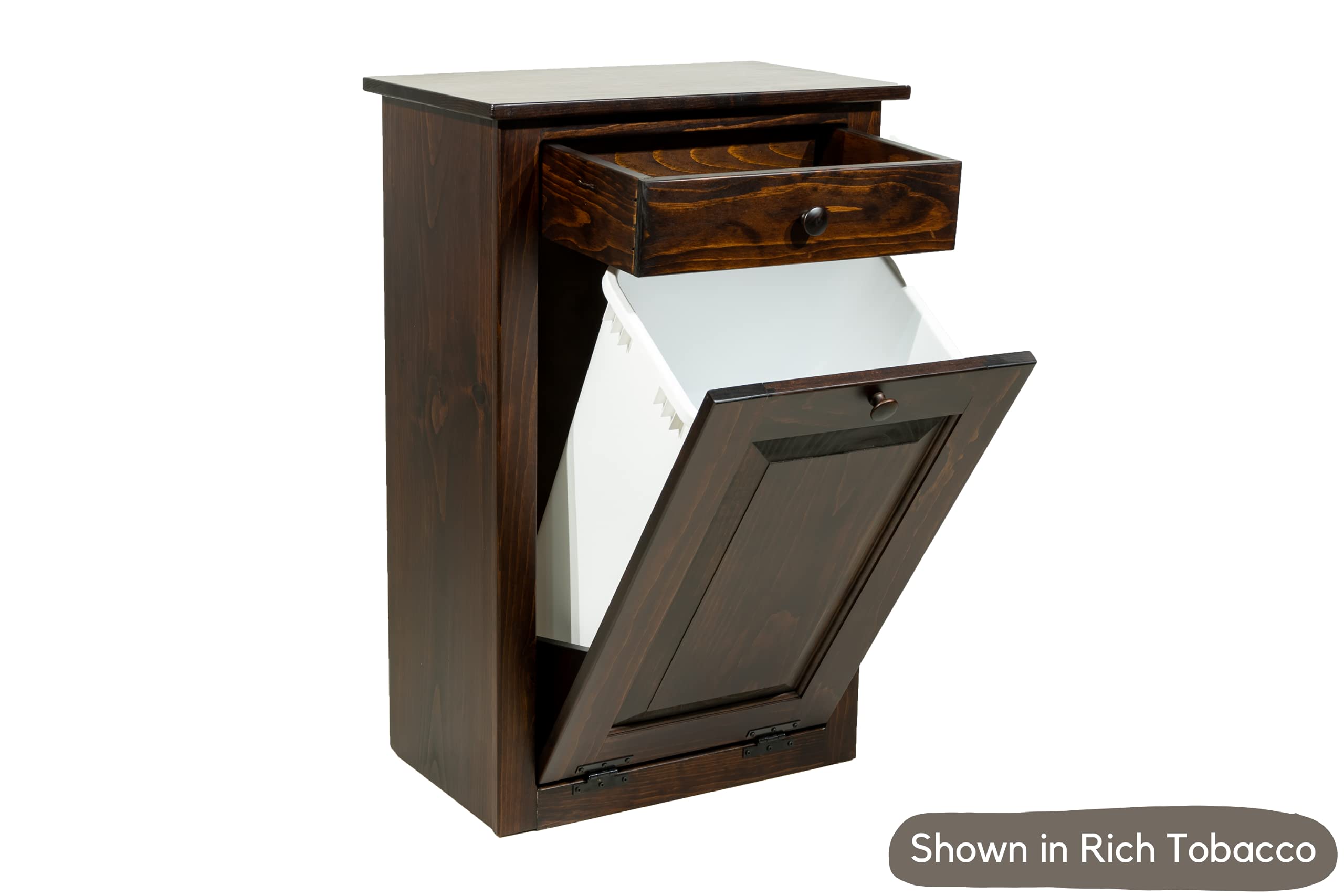 Buy DutchCrafters Amish Farmhouse Wood Pull Out Trash Can