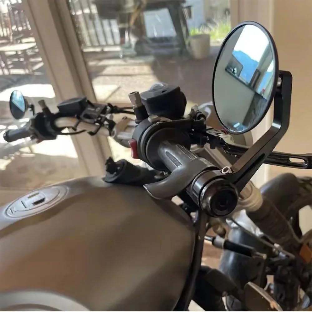 Moto Lusterko końcówkowe kierownicy Motocyklowa k Pasuje Do FTR 1200 7/8 "motocykl Motor CNC Koniec Kierownicy Lusterko Wsteczne Sport