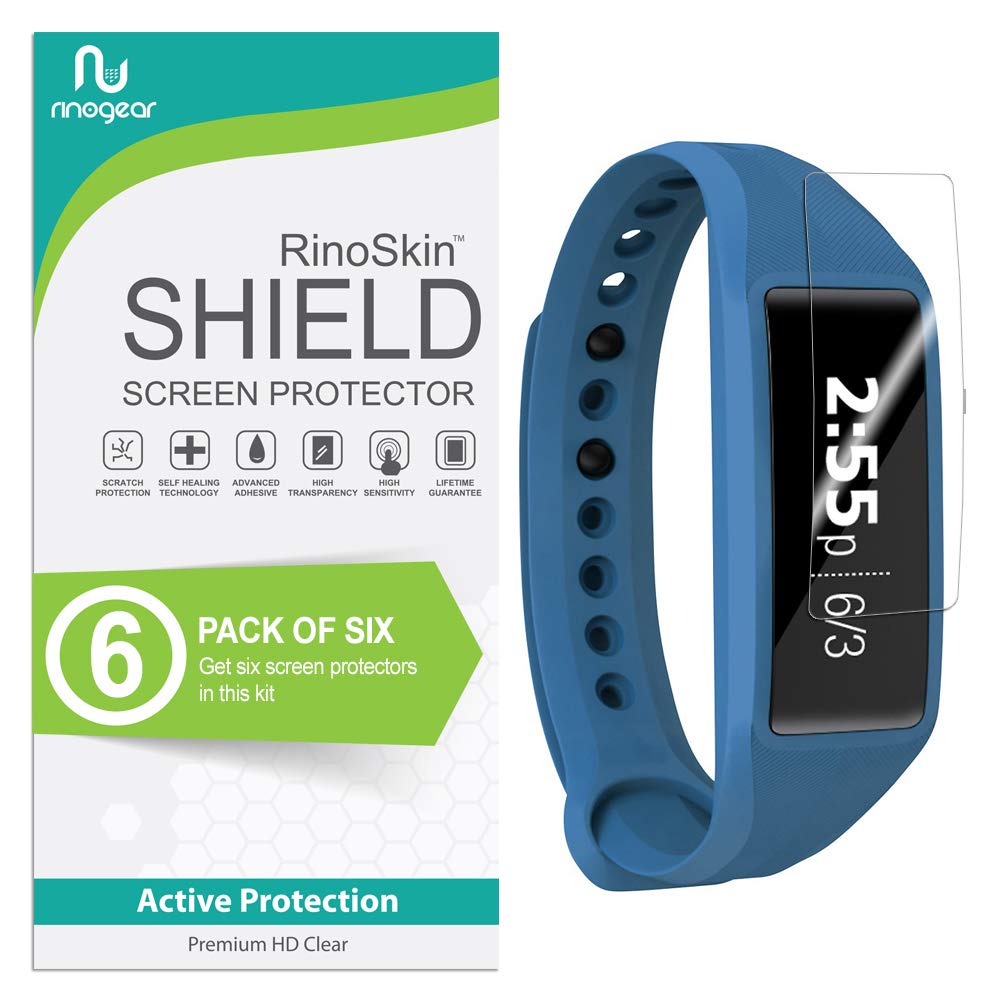 (6-Pack) Screen Protector Designed for Striiv Fusion 2 Screen Protector [Flexible Clear Film] Case Friendly Accessories