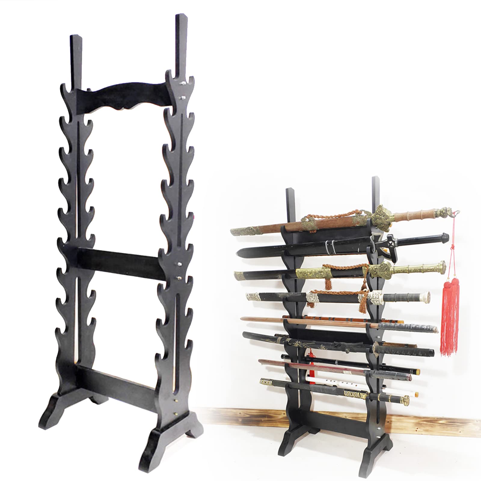 Amazon.co.jp: 16段スタンディングディスプレイ 武器棚 武道 刀