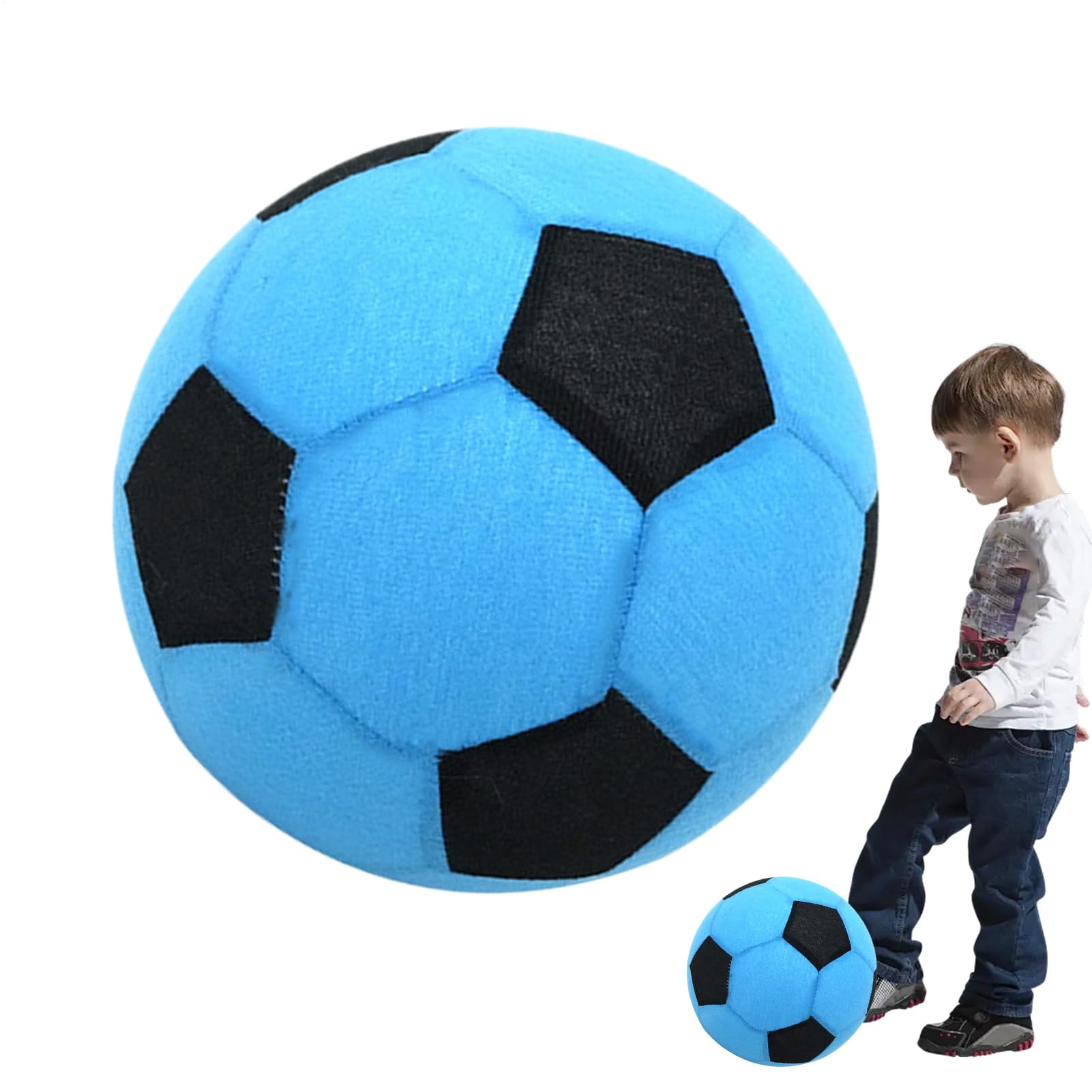 Inflatable Football,Inflatable Fabric Sport Balls Cloth-Covered Football | Leakproof Soft Soccer Balls, Interactive Beach Ball For Children And Teenagers