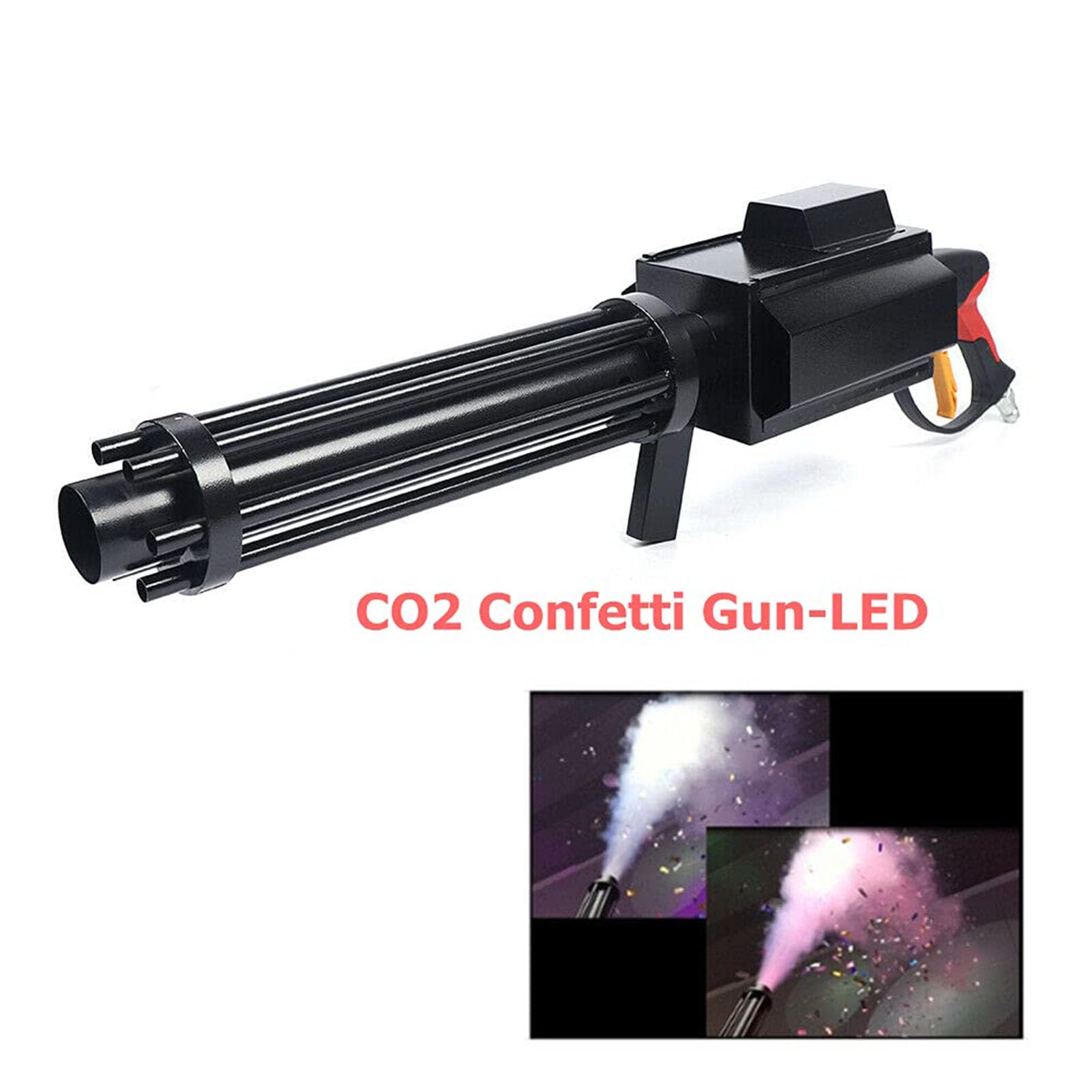 SenhE Macchina per Nebbia Portatile, Cannone a LED per Club, Blaster CO2 Portatile, Attrezzatura per Effetti Scenici per Discoteca, Festa di Matrimonio, DJ, Halloween