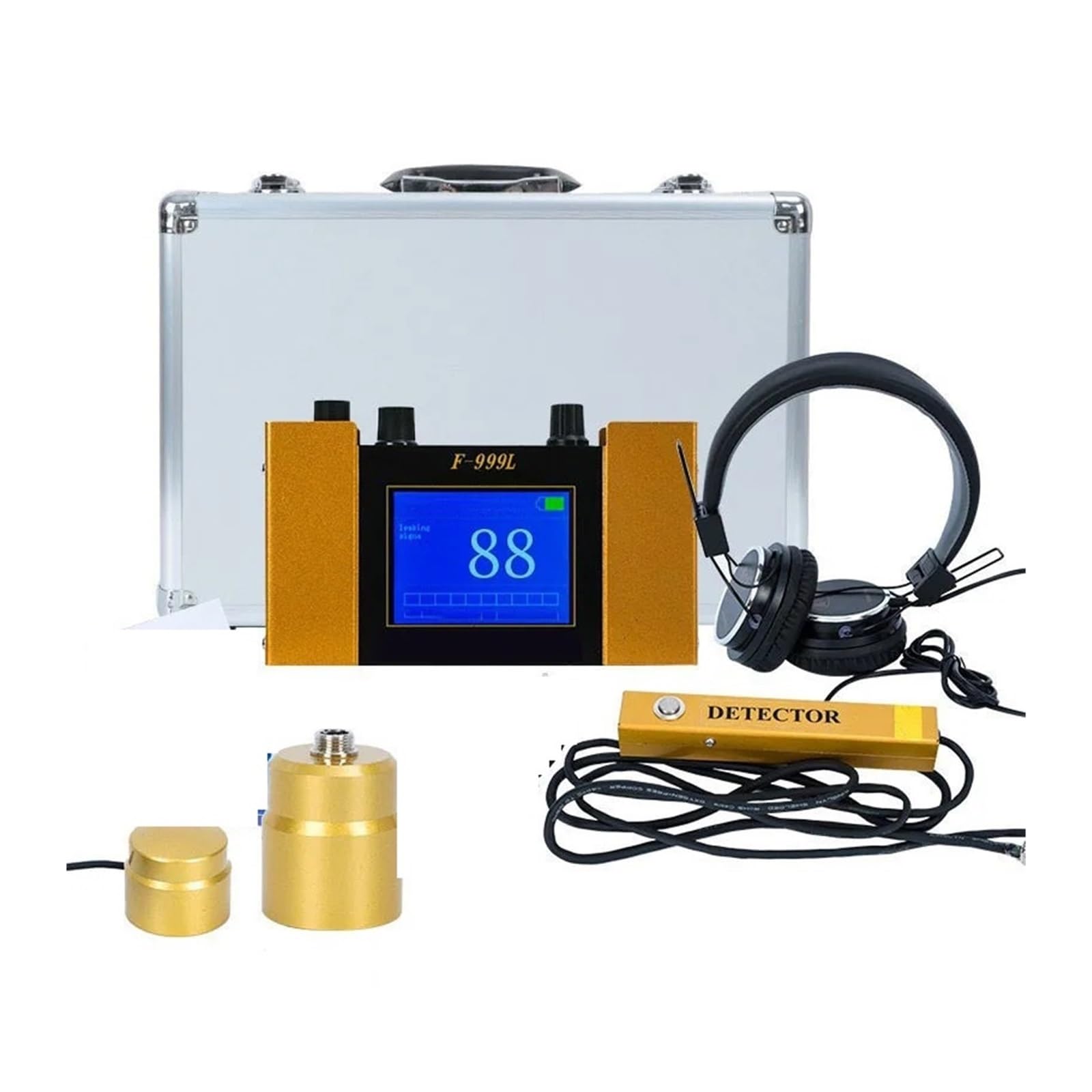 Detector de fugas de tuberías de agua F999L/F999E, detección de fugas de tuberías de agua domésticas/calefacción por suelo radiante, detector de fugas de agua interior(F999E)