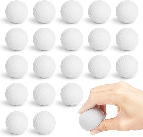 Waenerec Pelota de golf para el estrés, paquete de 20 unidades, pelota de golf, regalos de fiesta, juguete de ansiedad para apretar, pelota