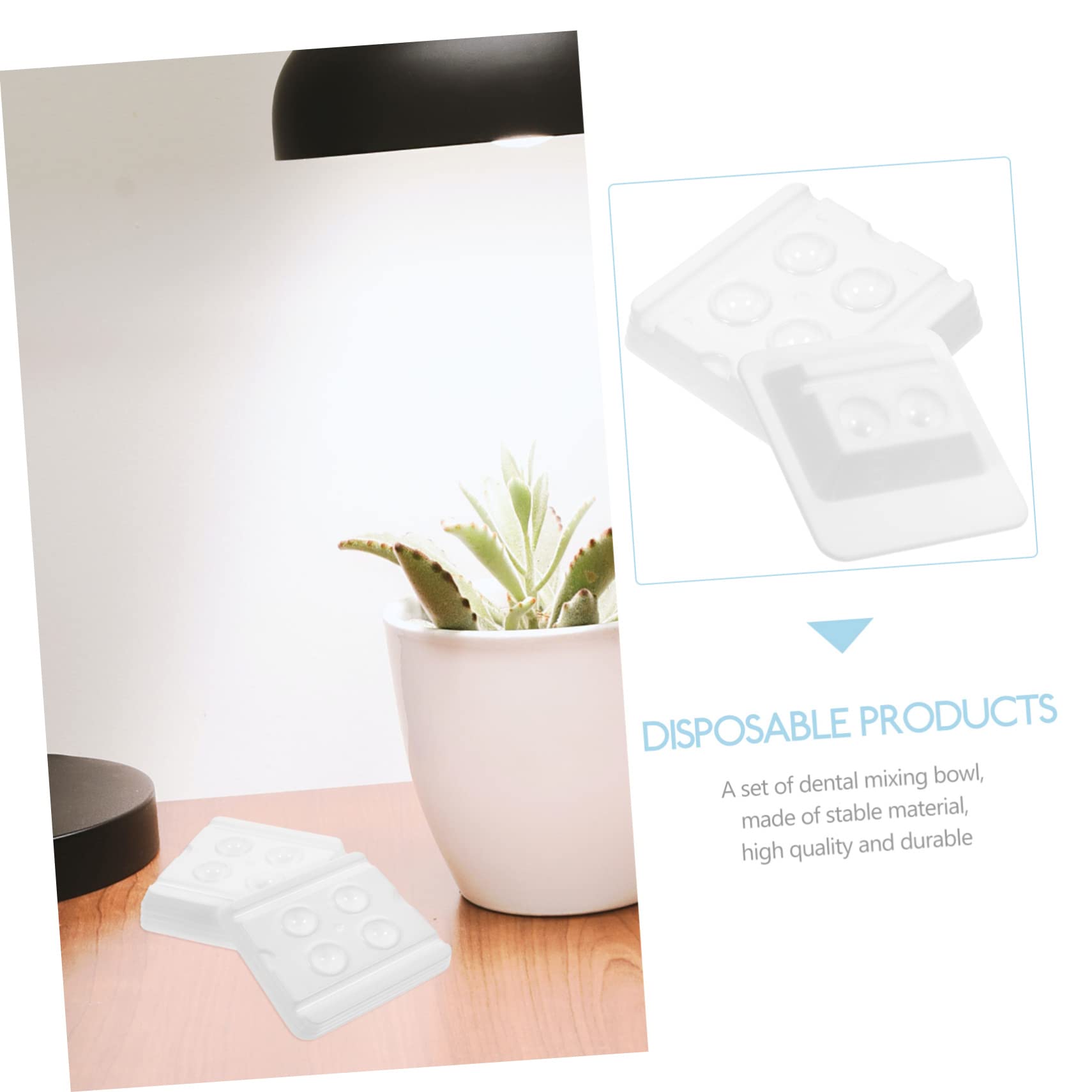 PACKOVE 20Pcs Mixing Cup Dish for Tooth Mixing Nonstick Oral Cup Durable Hard Soft Materials Convenient for Use