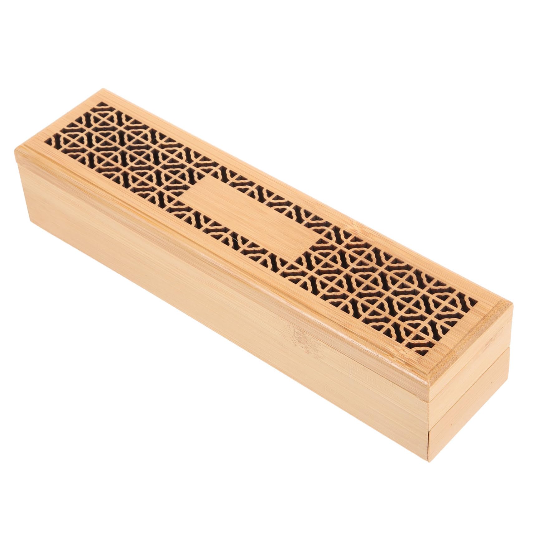 OUNONA 4 Stück Holz Weihrauch Box mit Hohlem Design Wiederverwendbarer Räucherstäbchen Halter für Meditation Yoga und Aromatherapie aus Stabilem für Zuhause und Büro