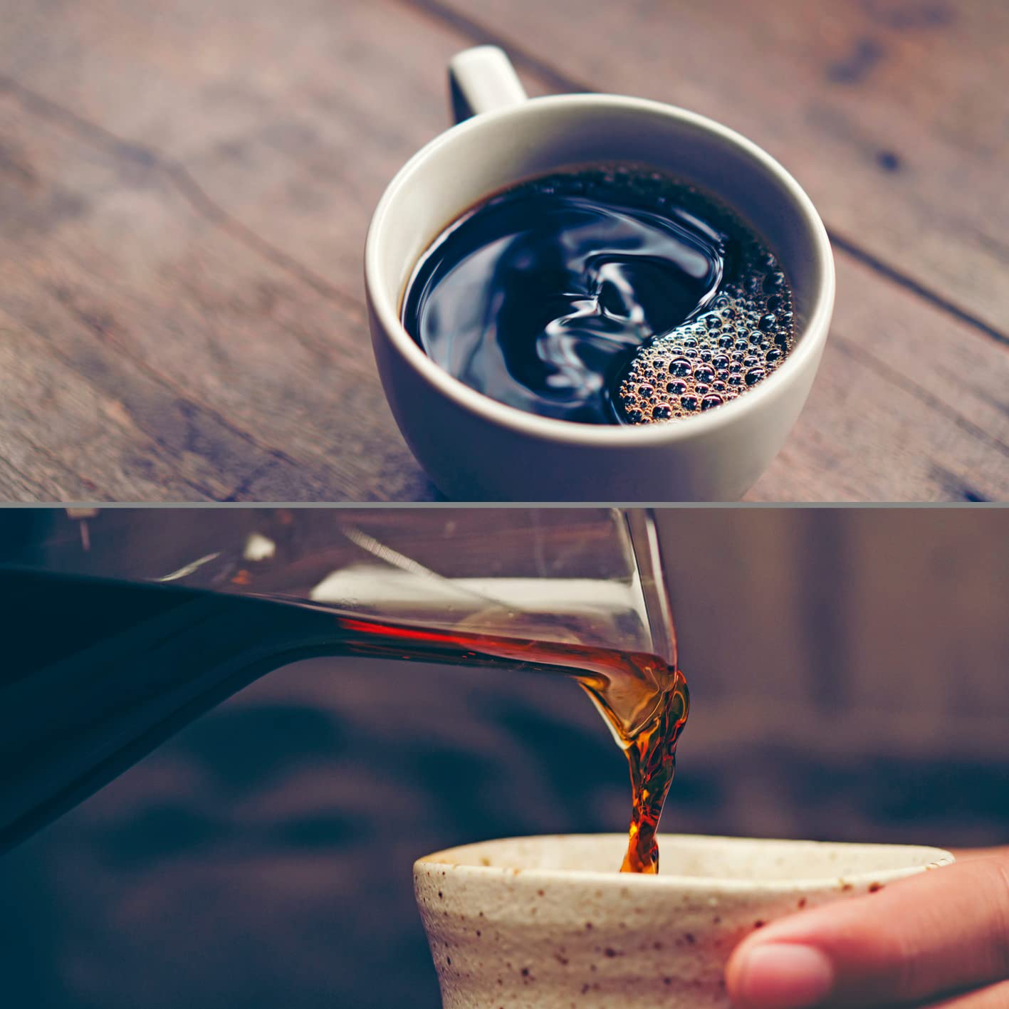 BEEM Jarra de café Pour Over - 0,7 L | Diseño de bambú y vidrio | Vidrio de borosilicato resistente | Con filtro permanente de acero inoxidable | Hasta 6 tazas