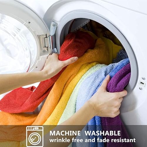 Miniatura 6 de Falda de cama tamaño King, tela de mezcla de algodón 100%, ajuste a medida, 1 falda de cama tamaño King de 18 pulgadas, longitud de caída, color