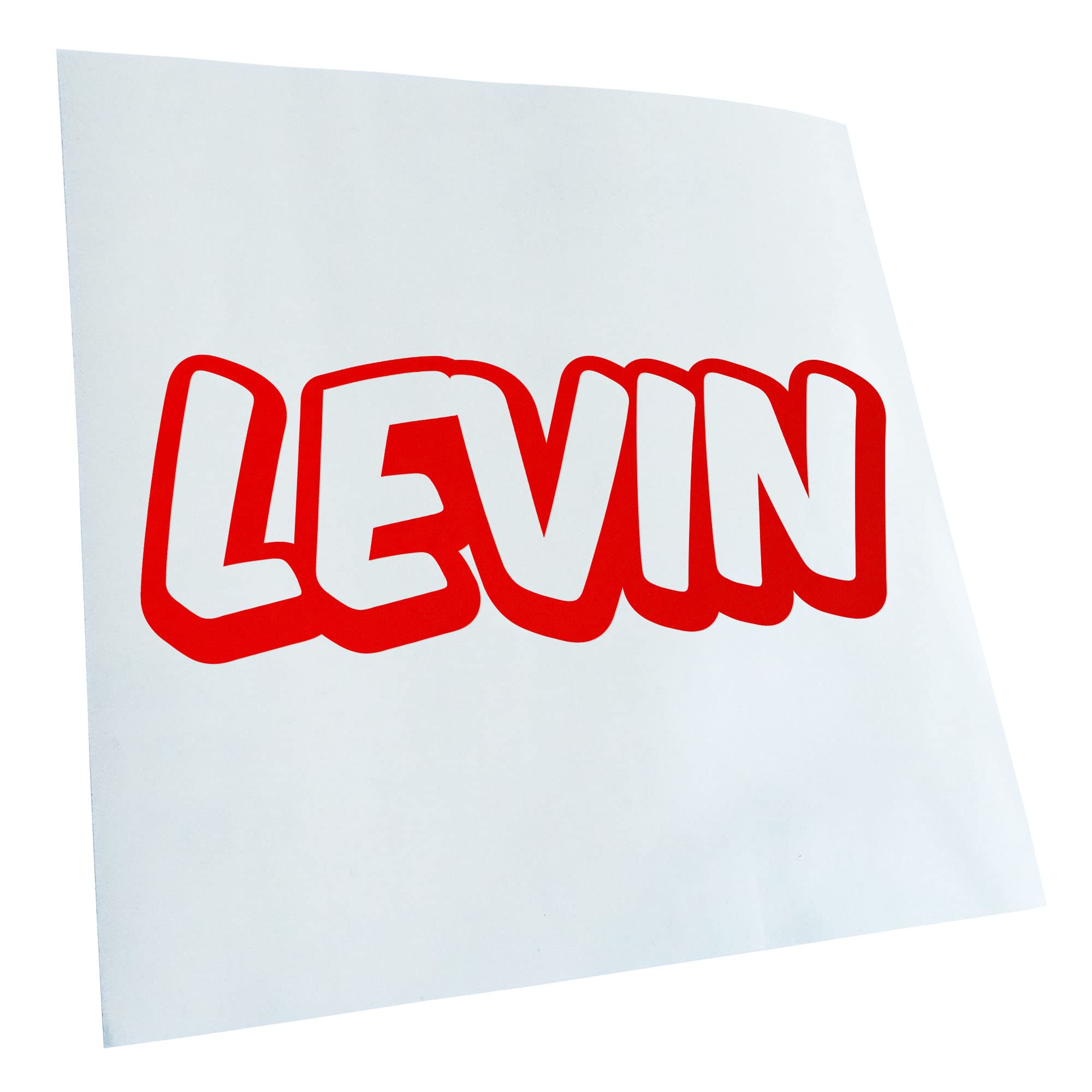 Kiwistar Levin First Name Boys Sticker 25 Colours Neon Matt