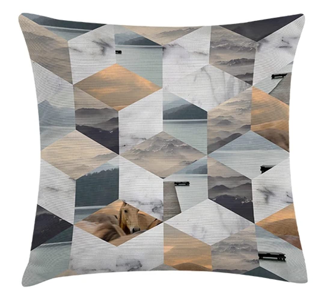 Tak Design Pillow, Cotton, Multi Color, 45mm X 45mm X 2mm