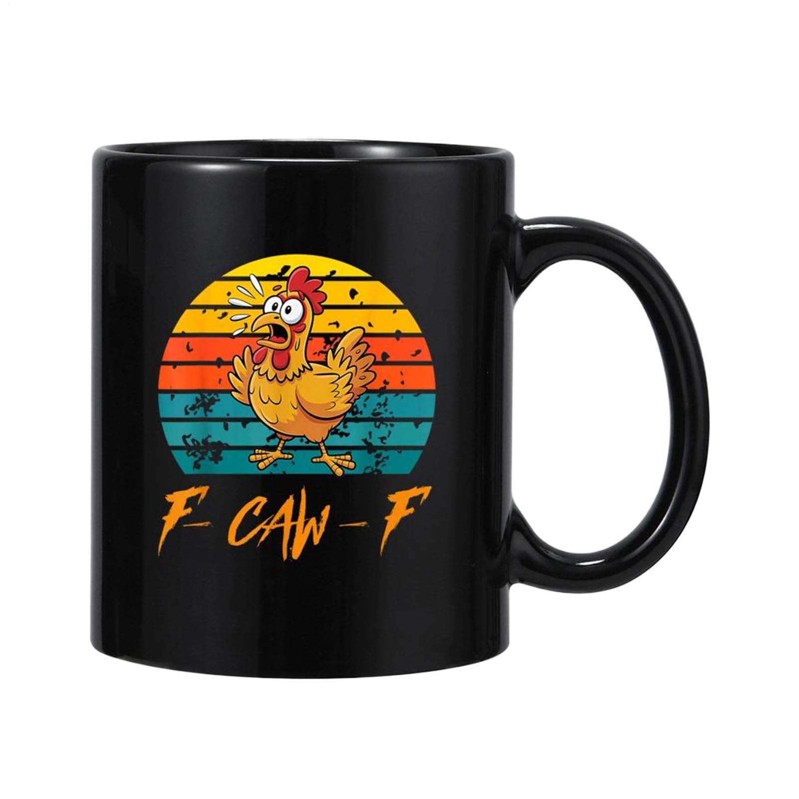 Generico Henne Kaffeebecher | 350 ml aus Keramik | für heiße und kalte Getränke