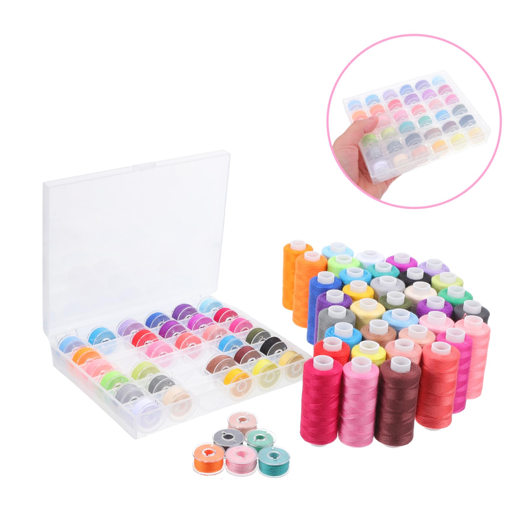 Hilo de Coser 72 Bobinas para Máquina de Coser, 400 Yardas
