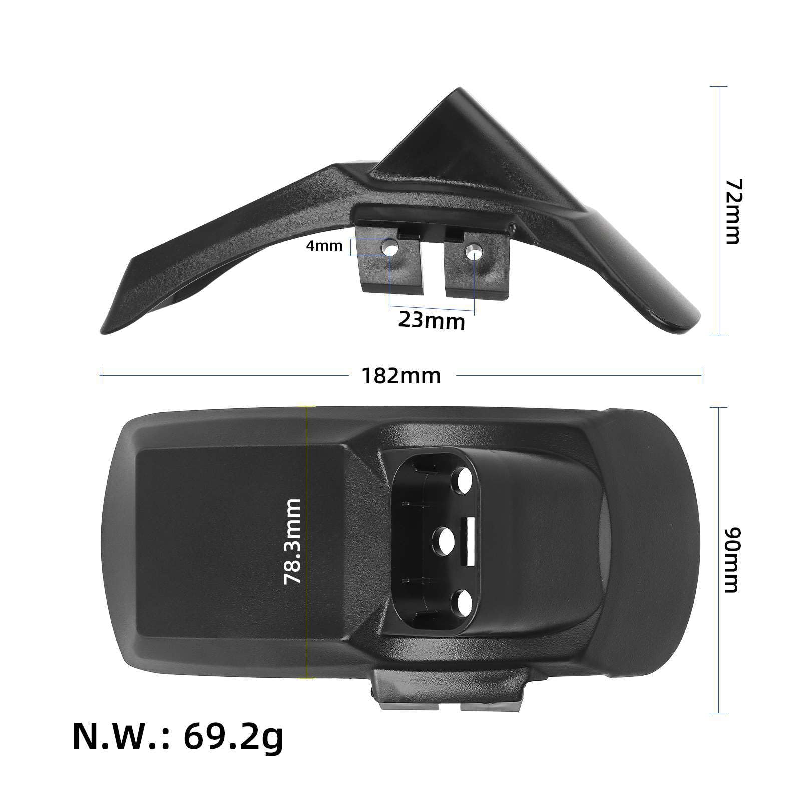 Kit Parafango Posteriore per KUGOO KuKirin G2 Pro DB Accessori di Ricambio con Fanale Posteriore e Supporto Parafango Antispruzzi per Scooter Elettrico Accessori