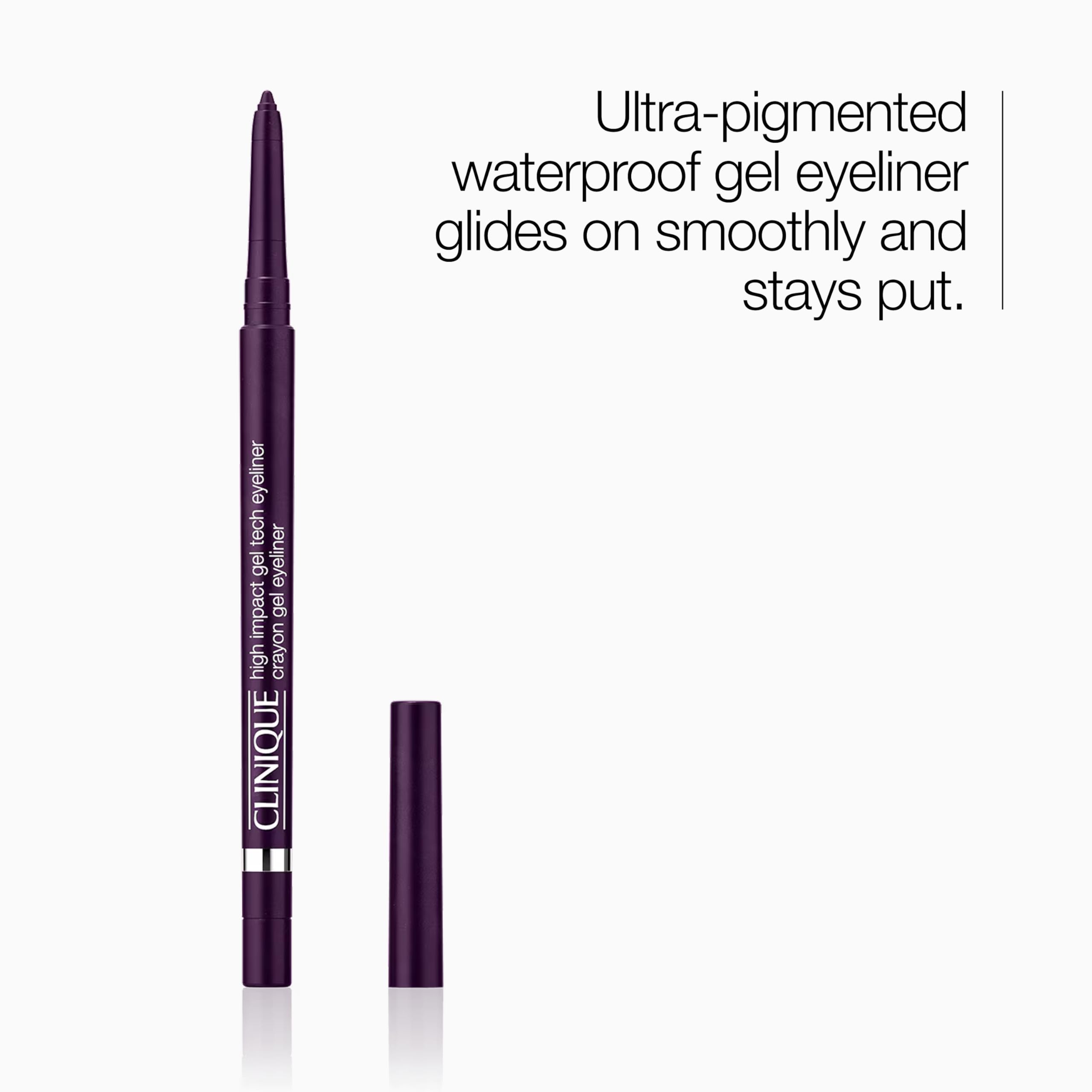 Clinique High Impact Gel Tech Eyeliner Pencil, Sparkling Amethyst, 0.35 g (Pack of 1) - Image 2