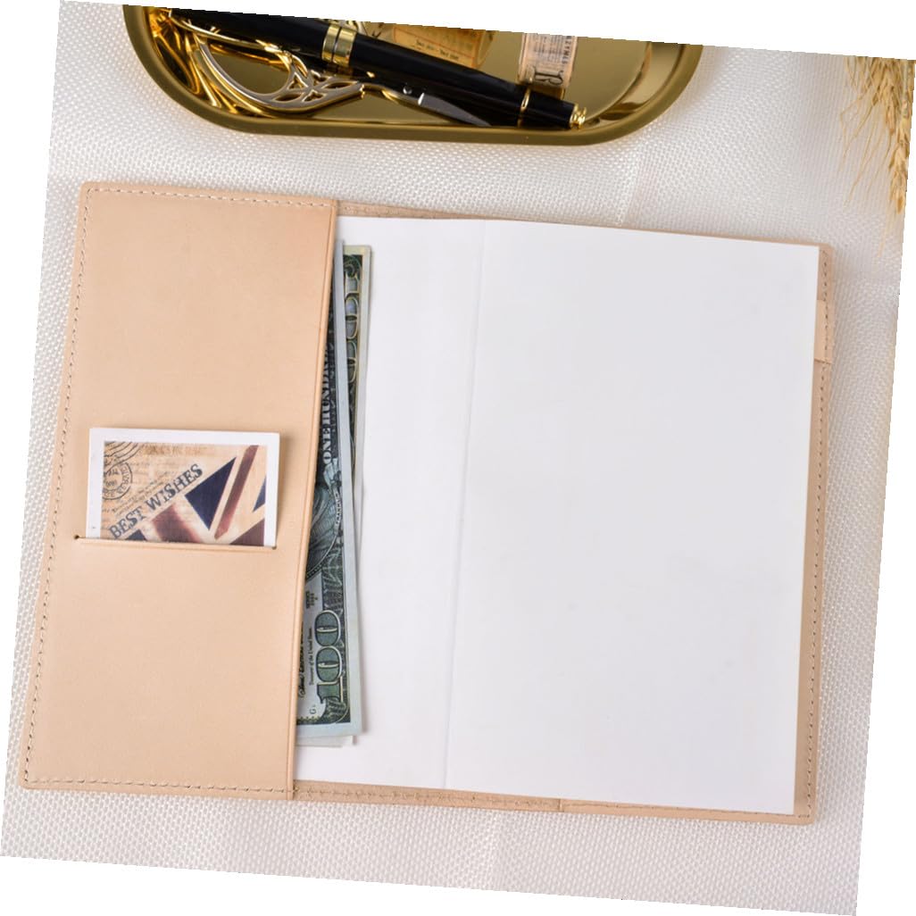 Tofficu Funda de Cuero para Cuaderno A6, Porta Bolígrafo, Estilo Campestre Vintage, Adecuado para Oficina y Papelería Escolar