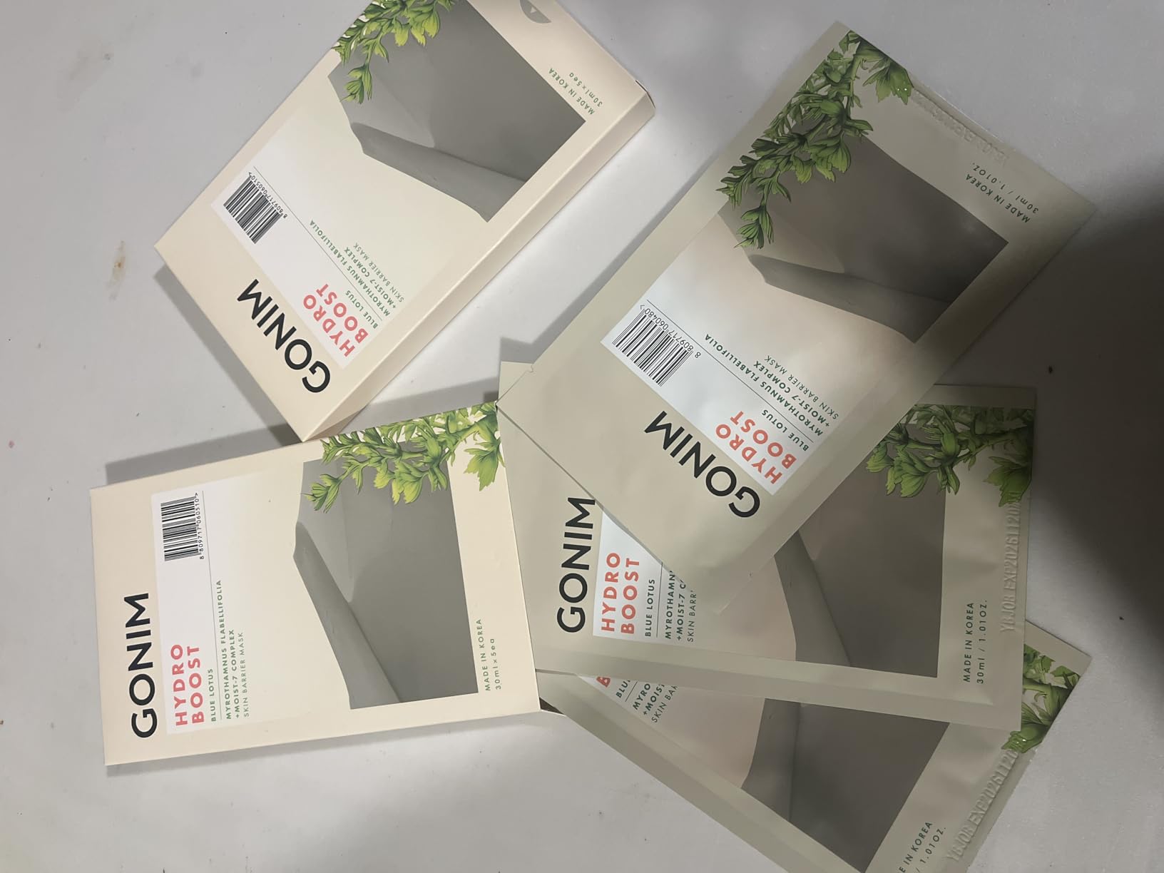 GONIM Face Mask Korean Skin Care with Hyaluronic Acid Serum, Vitamin C, Collagen Activation-Hydrating Face Masks Skincare, Anti Aging & Moisturizing Sheet Mask for All Skin Korean Face Mask 30mlx15pcs 1 oz