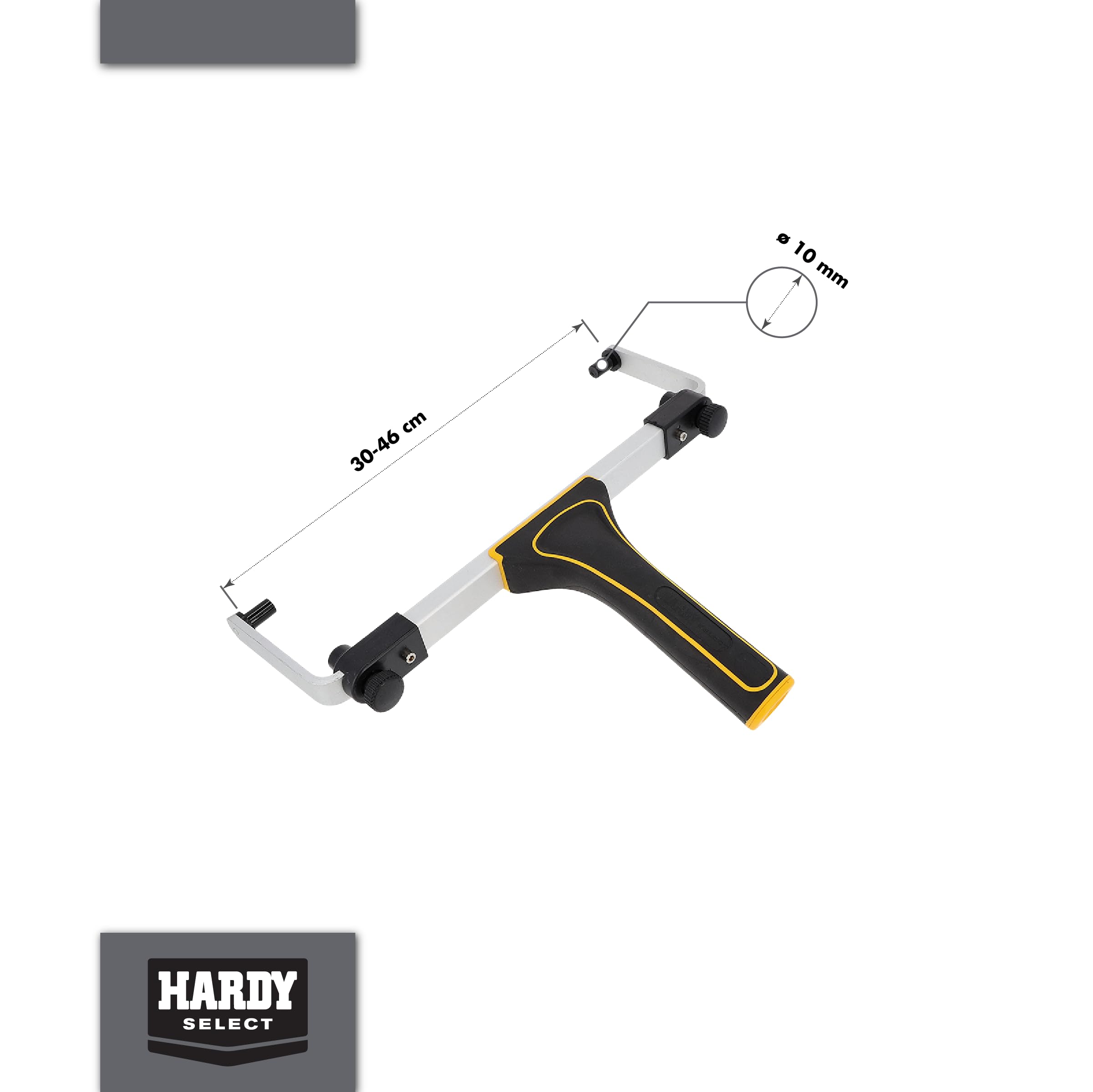 HARDY WORKING TOOLS Verstellbarer Griff für große Rollen 31-46 cm