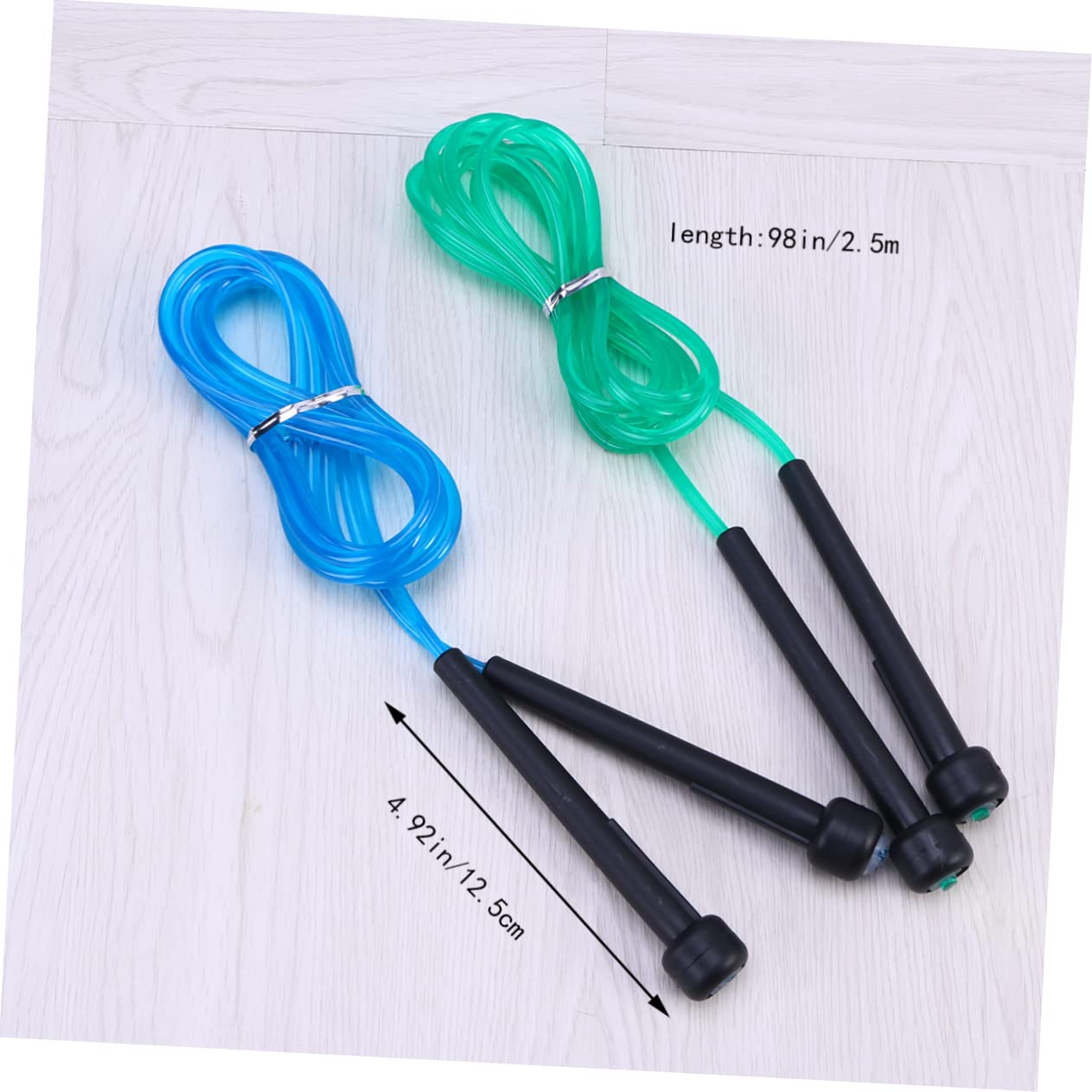 VICASKY 6 PCS PVC Skipping Rope Meters Durable Exercise Ropes with Slip Handles for Adults Students Random Colors for Fitness Cardio Workouts Random Color