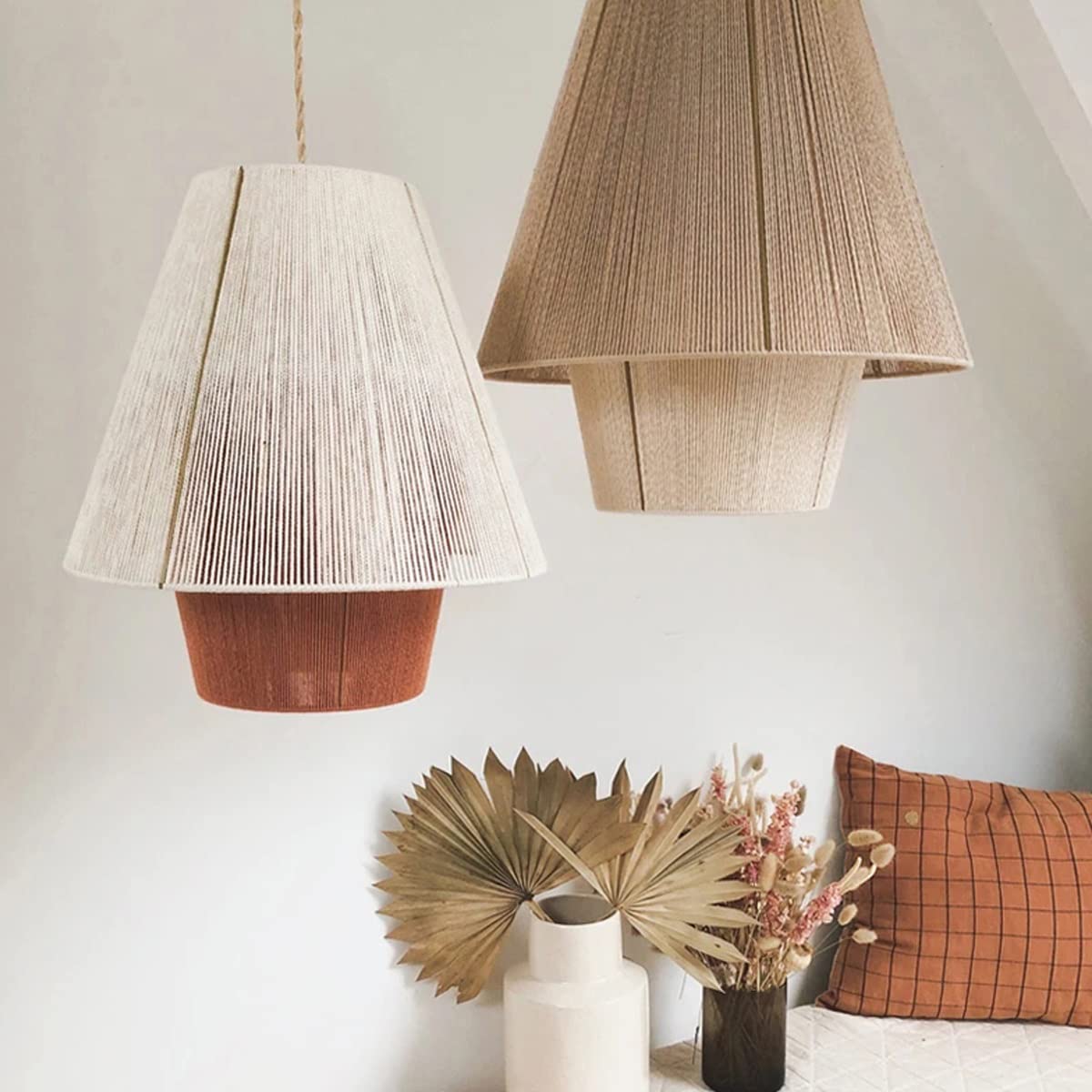 Fityle Lampadario Intrecciato Per Camera Da Letto, Lampada A Per Camera Da Letto Lampada A Sospensione In Rattan Intrecciato Luci Per Sala Da Pranzo Per Negozio Di Antiquariato 99063683