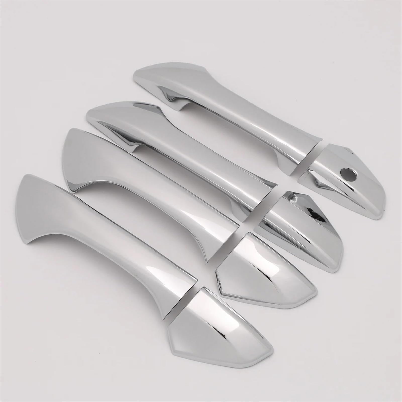 NOHEEU Car Exterior Door Handle Cover Decorative Replacement Parts for Accord 2008-2013(Silver 0 Keyhole)