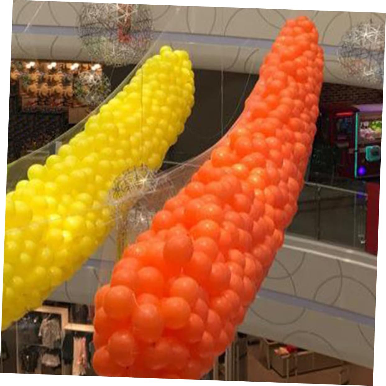 Zerodeko 2 Satz Weißes Ballonnetz aus Pp für Sichere Ballonfreigabe bei Feierlichkeiten und Partydekorationen Einfach zu Verwenden für Luftballonaufstieg