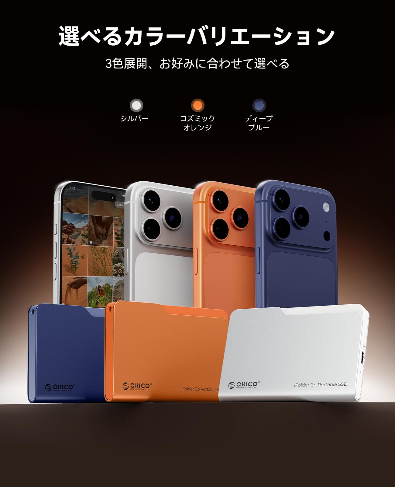 Amazon | ORICO iFolder Go 外付けSSD 1TB Type-C 5Gbps 高速転送