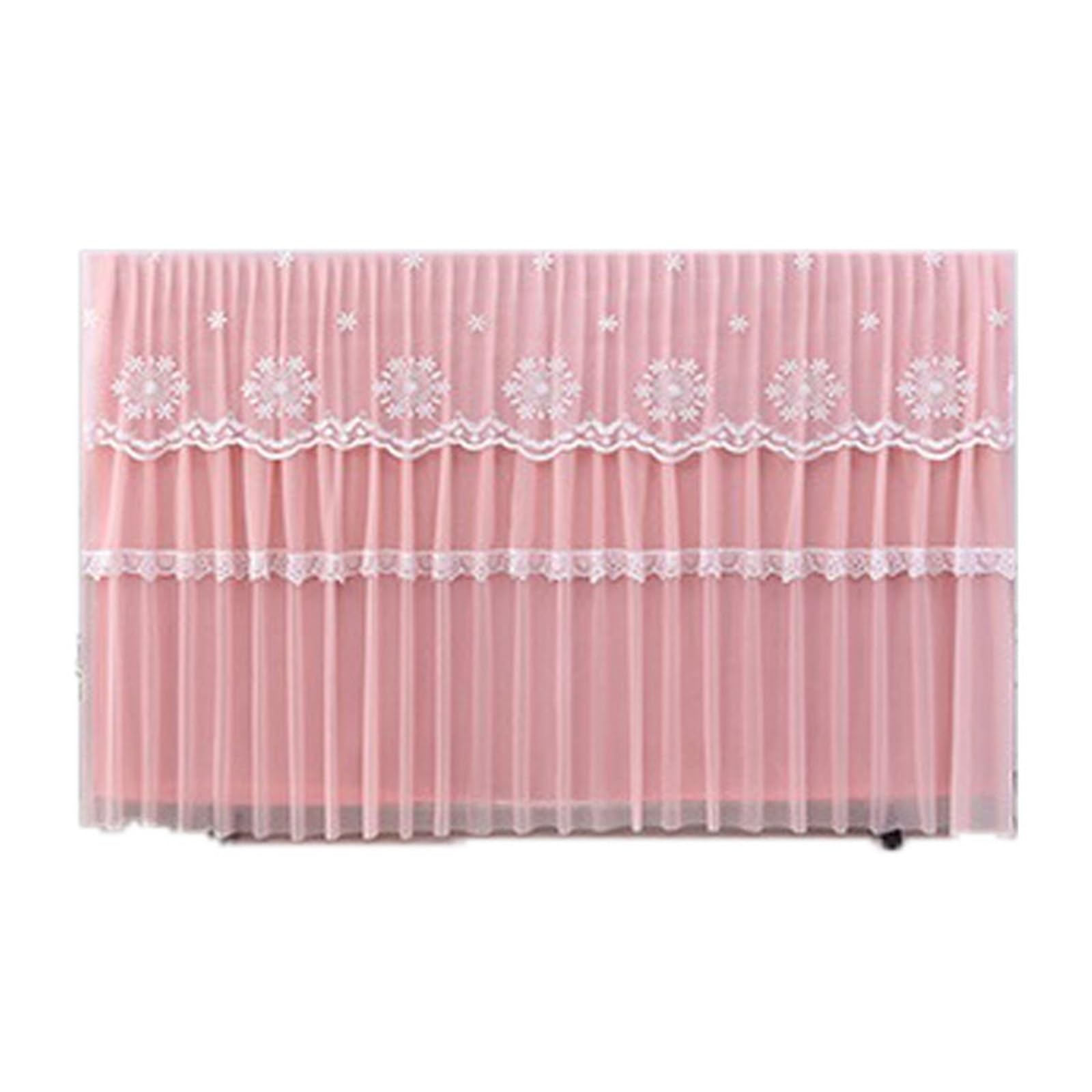 Pokrowiec Na Telewizor Miękka Osłona Przeciwpyłowa Do Telewizora Do Przenoszenia Wewnątrz Różne Ochraniacz Na Telewizor Kurzem Trwała Gruba Slim(Pink,85 INCH_A)