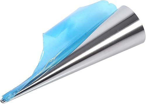 Miniatura 6 de 3 moldes de cuerno de crema, cono de acero inoxidable para hornear, tubos de canoli de postre antiadherentes para cocina casera (grande)