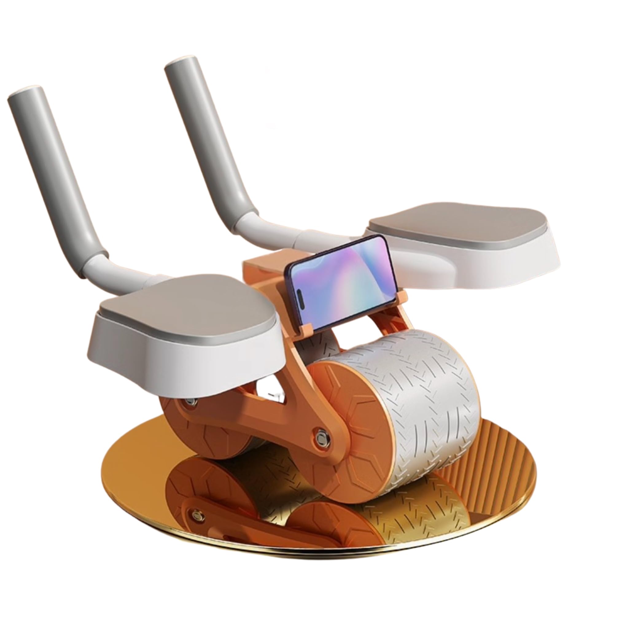 HAFITH 2023 New Automatic Rebound Ab Wheel Roller Abdominal Wheel Trainer for Home Exercise Gym Fitness Equipment AR001ORANGE