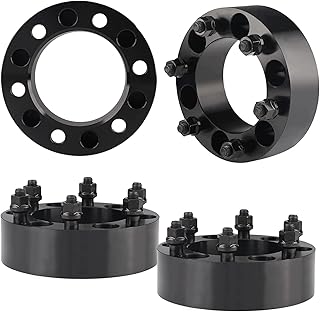 EOTH 6x5.5 ET Lug Nut Wheel Spacer Compatible with Tacoma 4Runner FJ Cruiser Ventury Fortuner HILUX GX460 GX470, 4 PCS 2 inch 6x139.7mm Forged Wheel Spacer with M12x1.5 Studs & 108mm Center Bore