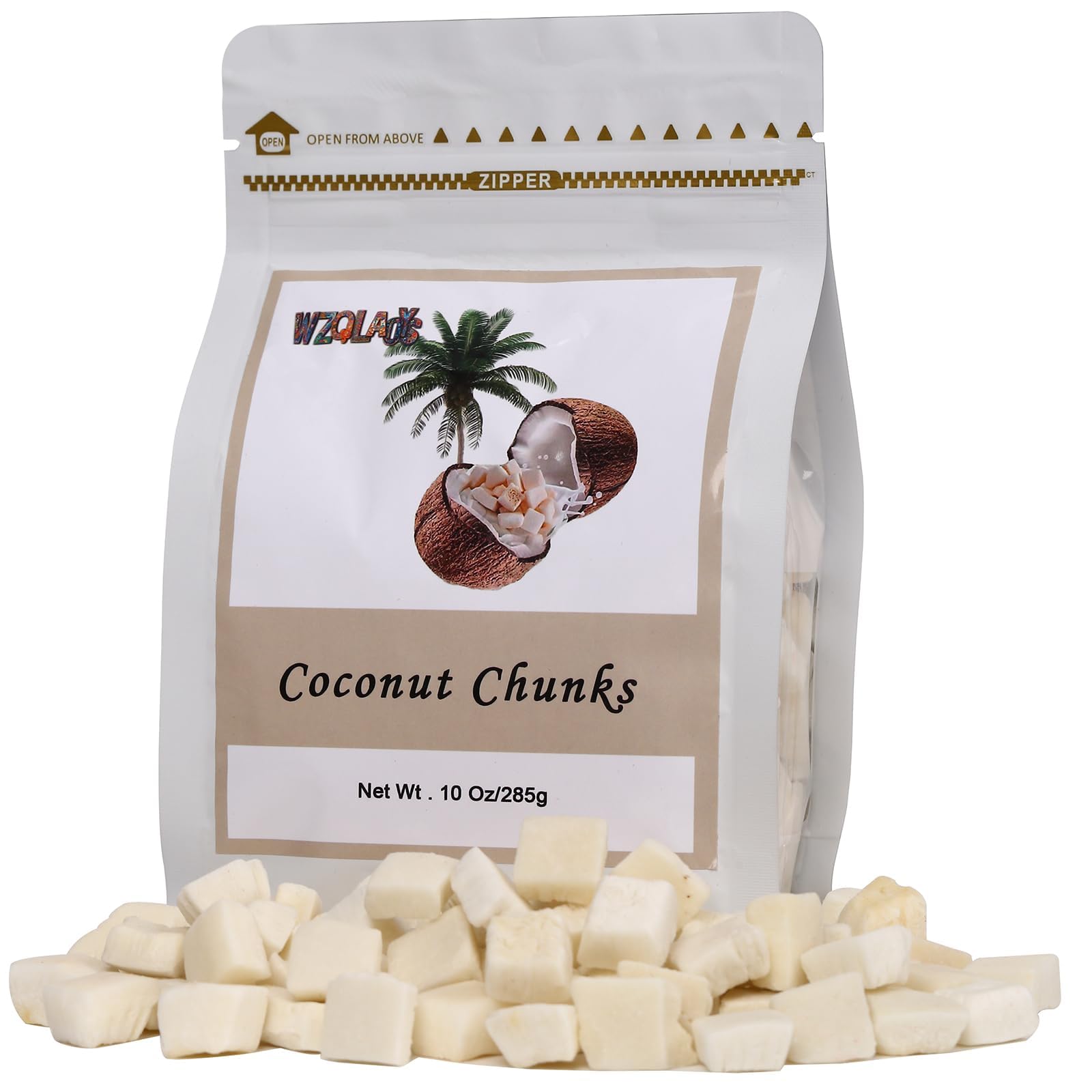 Amazon.com : Dried Coconut Chunks 10oz Tropical Fruit Snack