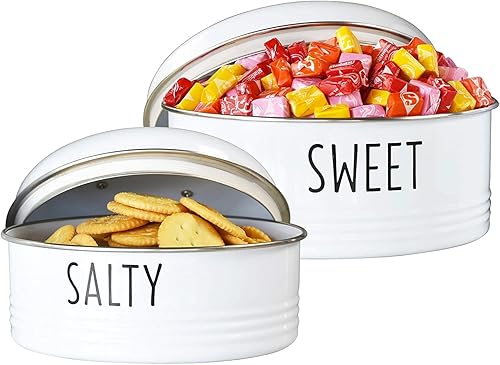 Miniatura 8 de OUTSHINE Tarros de galletas para encimera de cocina  Tarro de galletas de granja con tapas herméticas  Contenedor de galletas de metal vintage