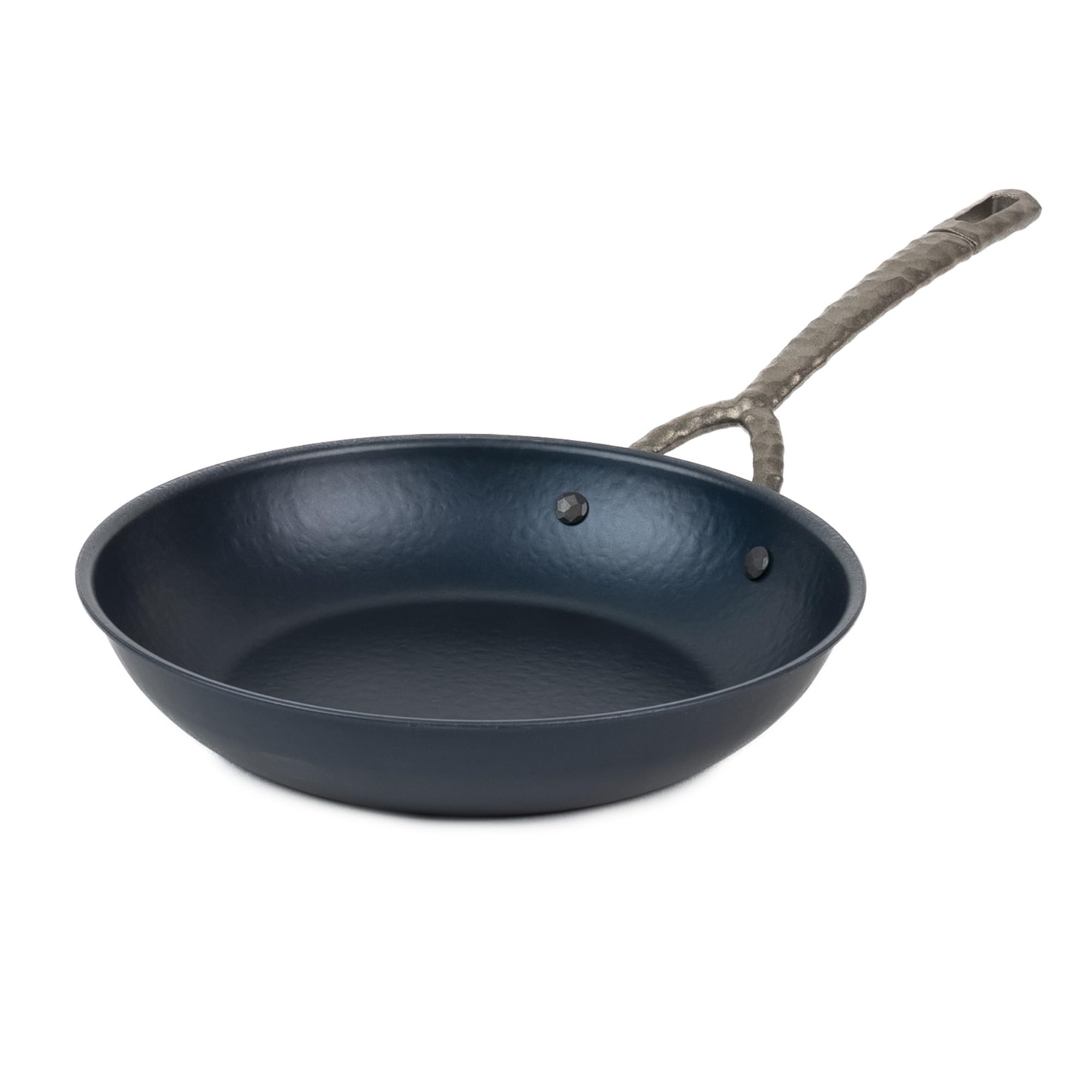 Alva Artist 9.5 Inch Carbon Steel Frying Pan, Pre-Seasoned Hand-Forged Skillet, Naturally Nonstick, No PTFE, PFOA or PFAS, Induction and Oven Safe Chef Pan for Steak, Eggs, Searing and Sautéing