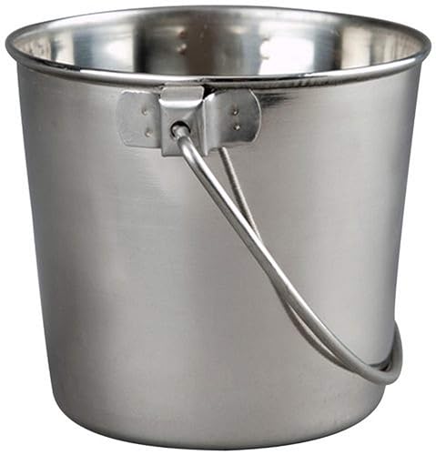 Advance Pet Products Heavy Stainless Steel Round Bucket, 1 Quart - 1-Quart