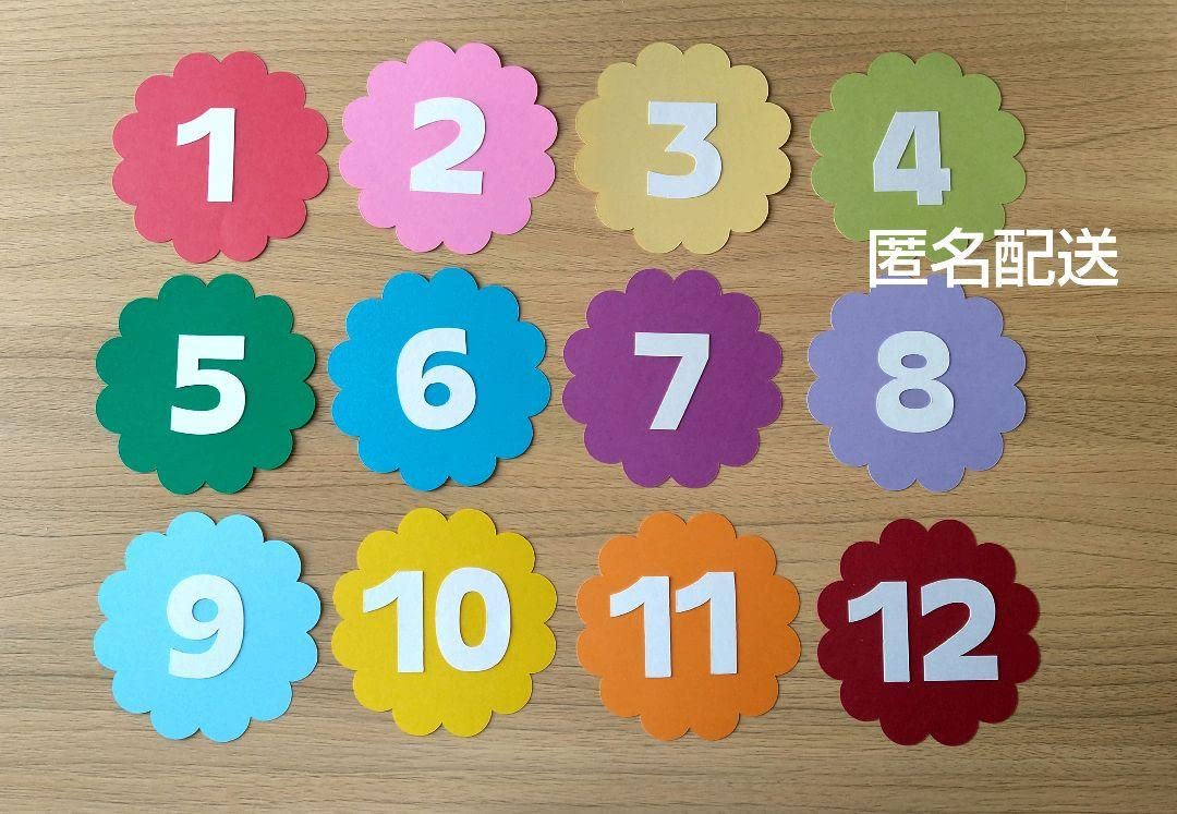 Amazon.co.jp: 壁面飾り 数字 誕生日表 お花 画用紙 : おもちゃ
