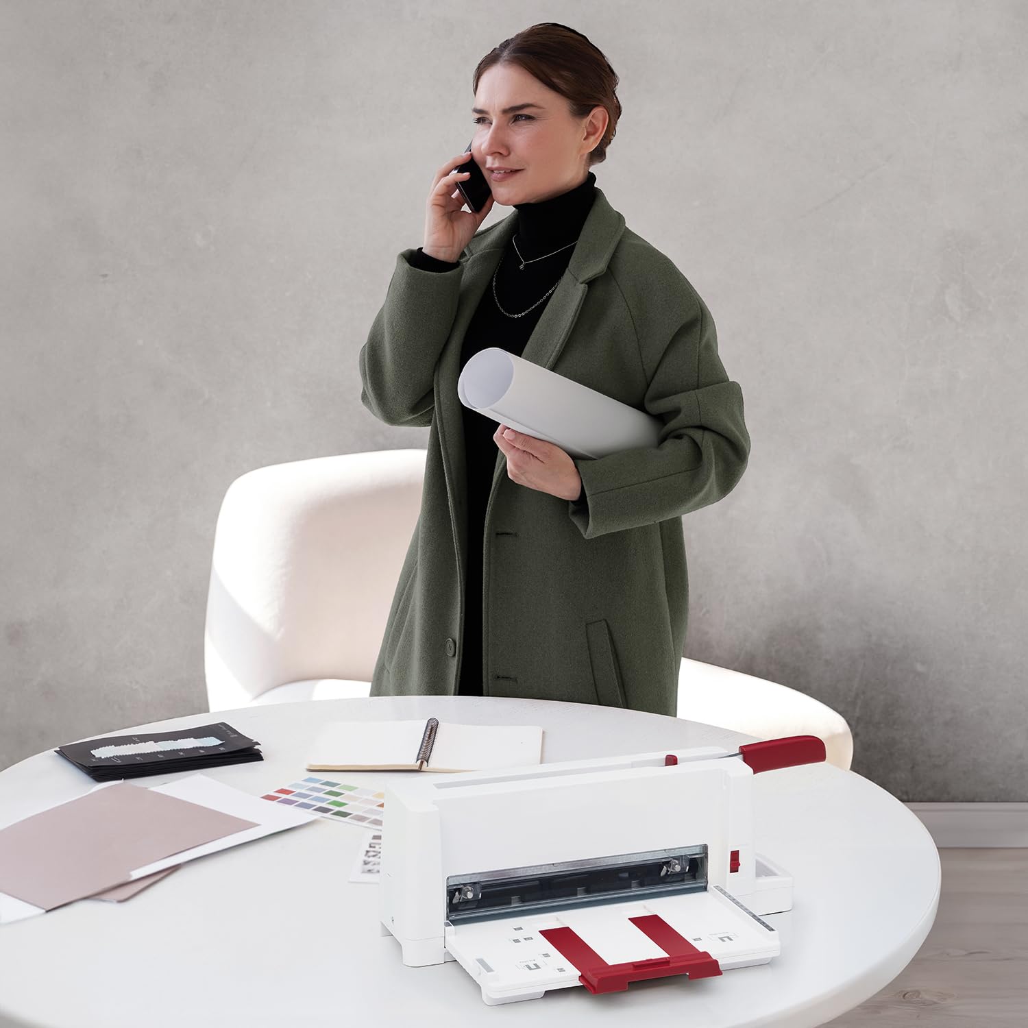 IDEAL 3006 Massicot de bureau, pour couper jusqu'à 60 feuilles sans effort, longueur de coupe 300 mm