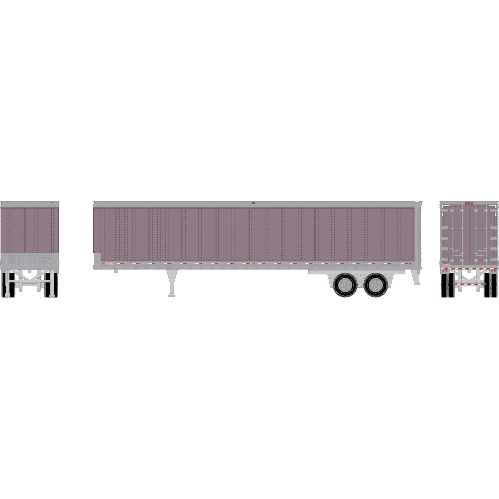 Athearn N 40' Corrugate Low Container Yang Ming/New 3 ATH17390 N Vehicles