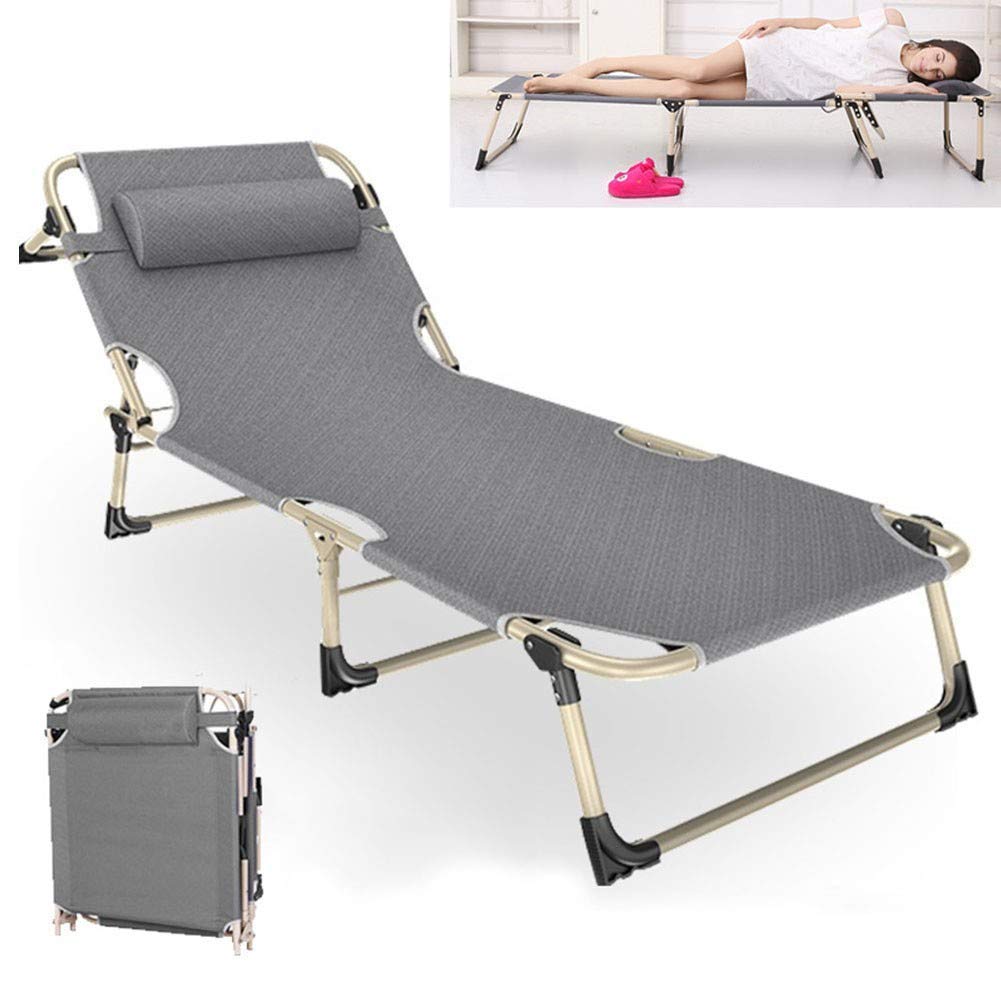 WOTZOV Sun Loungers Chair Folding Portable Breathable Lounger Adjustable Backrest Beach Garden Sun Lounger Outdoor Patio Lightweight Recliner Beautiful Scenery