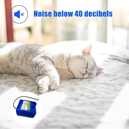 Miniatura 5 de 2 piezas de bomba de fuente de agua para gatos, bomba de repuesto para fuente de agua para mascotas, motor DR-DC160, bomba de agua ultra silenciosa