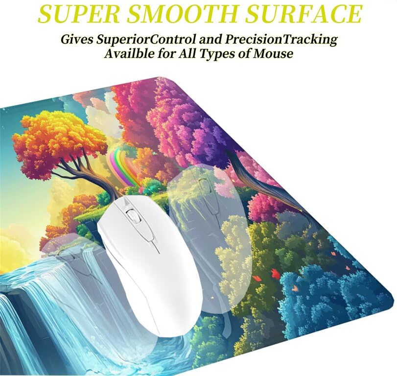 Tapis de souris de jeu lavable grand format pour éviter les glissements de bureau - 4