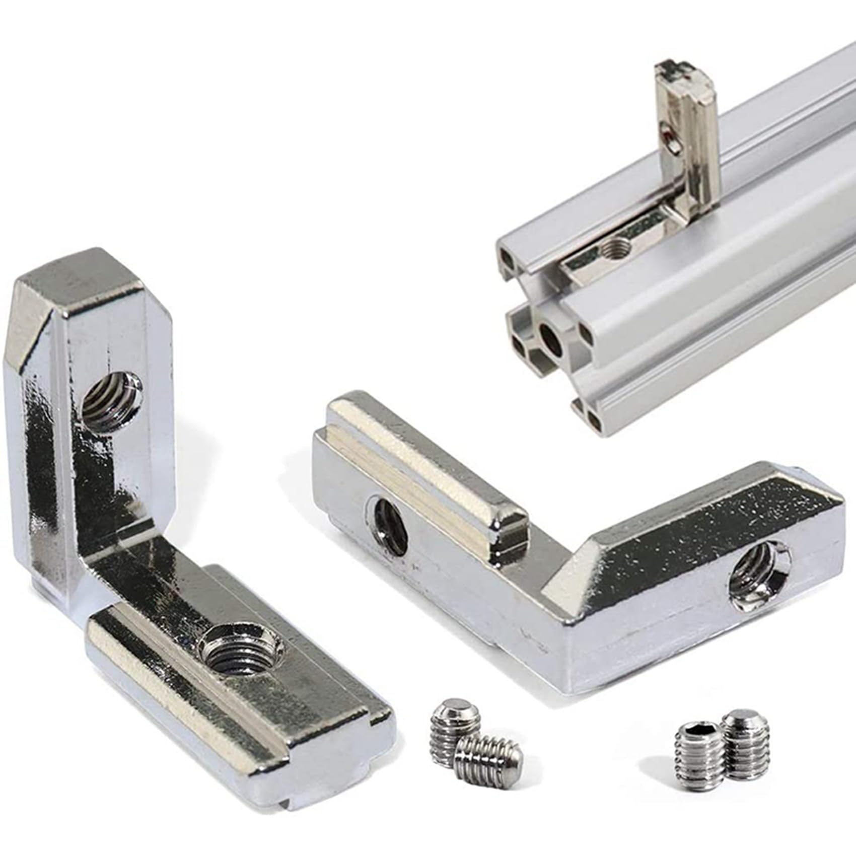 Giunto Connettore Angolare Interno Ad 200 Pezzi Scanalature Un T per Da 6mm Nella Serie 2020 Nel Profilo di Alluminio