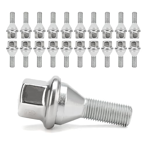 Tornillos de rueda M12 x 125 para Jeep Cherokee 2014-2022 20 piezas de longitud hexagonal de 0748in reemplazo  611-005 compatible con Dodge Dart