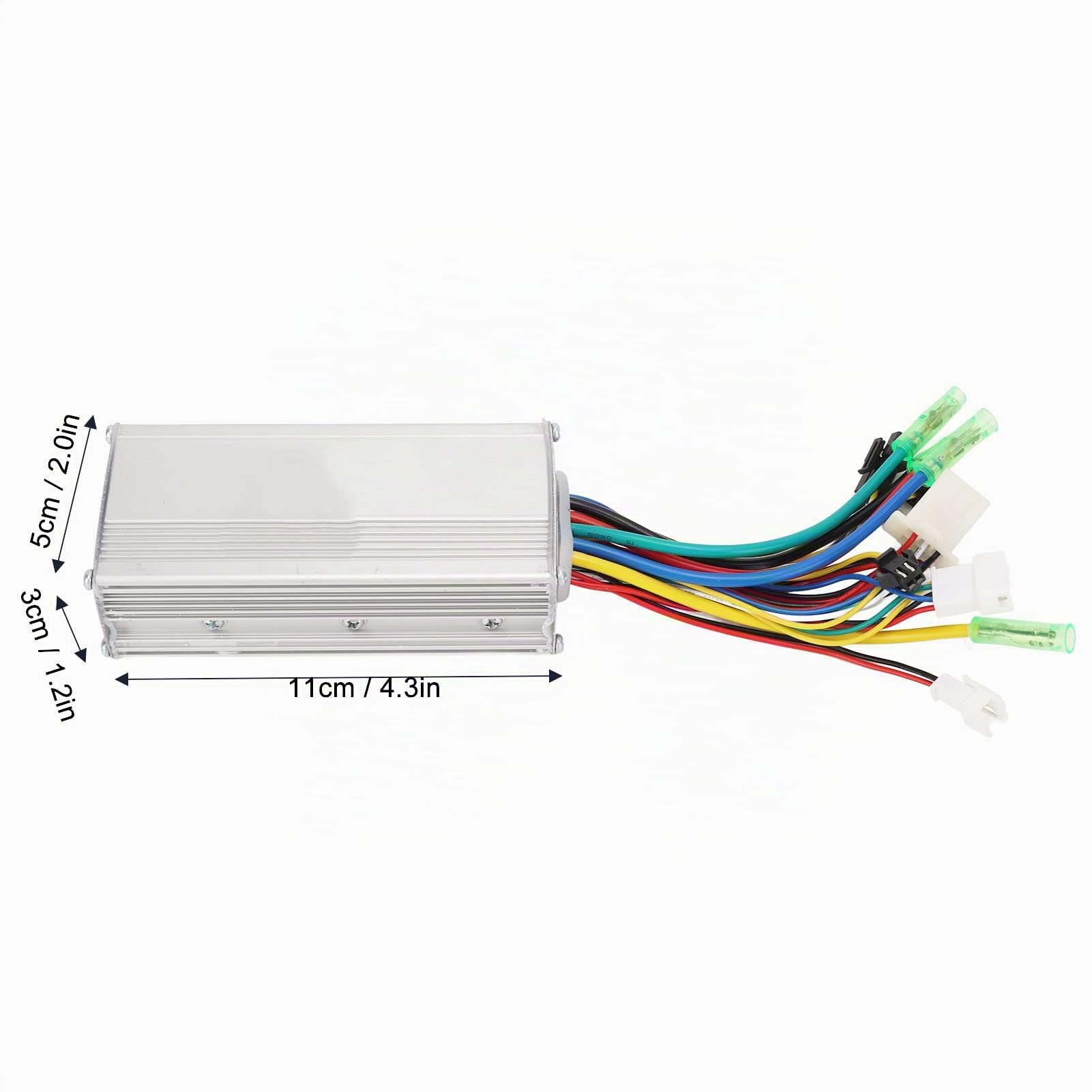 BuyWeek Elektrofahrrad Brushless Motor Controller Kit, 36V 48V 500W 22A Bürstenloser Controller EN06 LCD Display Meter Daumengas 8C Power Assist Sensor Kit für E-Bike Elektroroller