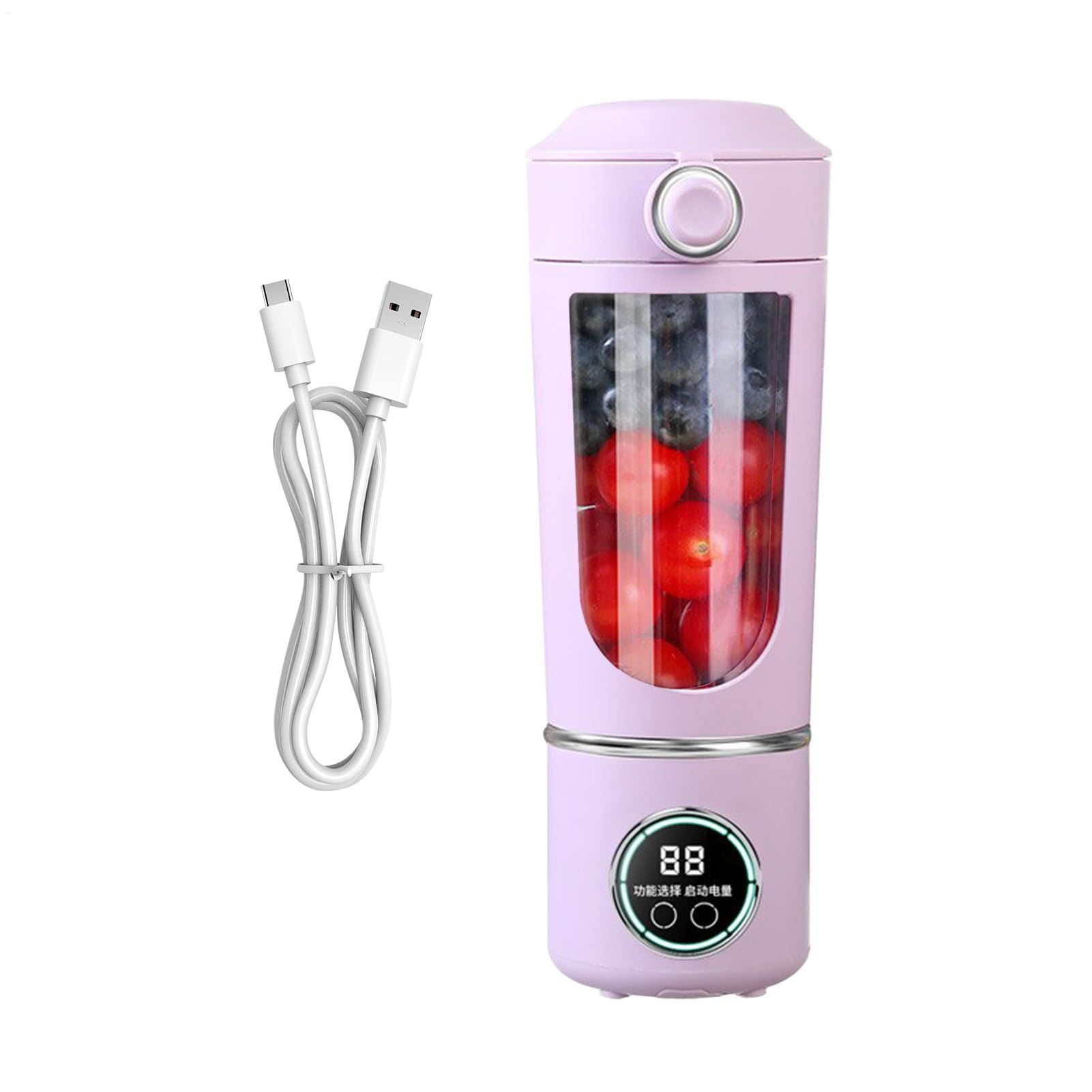 Frullatore elettrico a, 700 ml, compatto, senza fili, spremiagrumi elettrico, per donne, uomini, adulti, cucina, palestra, viaggi, dormitorio, appartamento, hotel, scuola, viaggi di lavoro