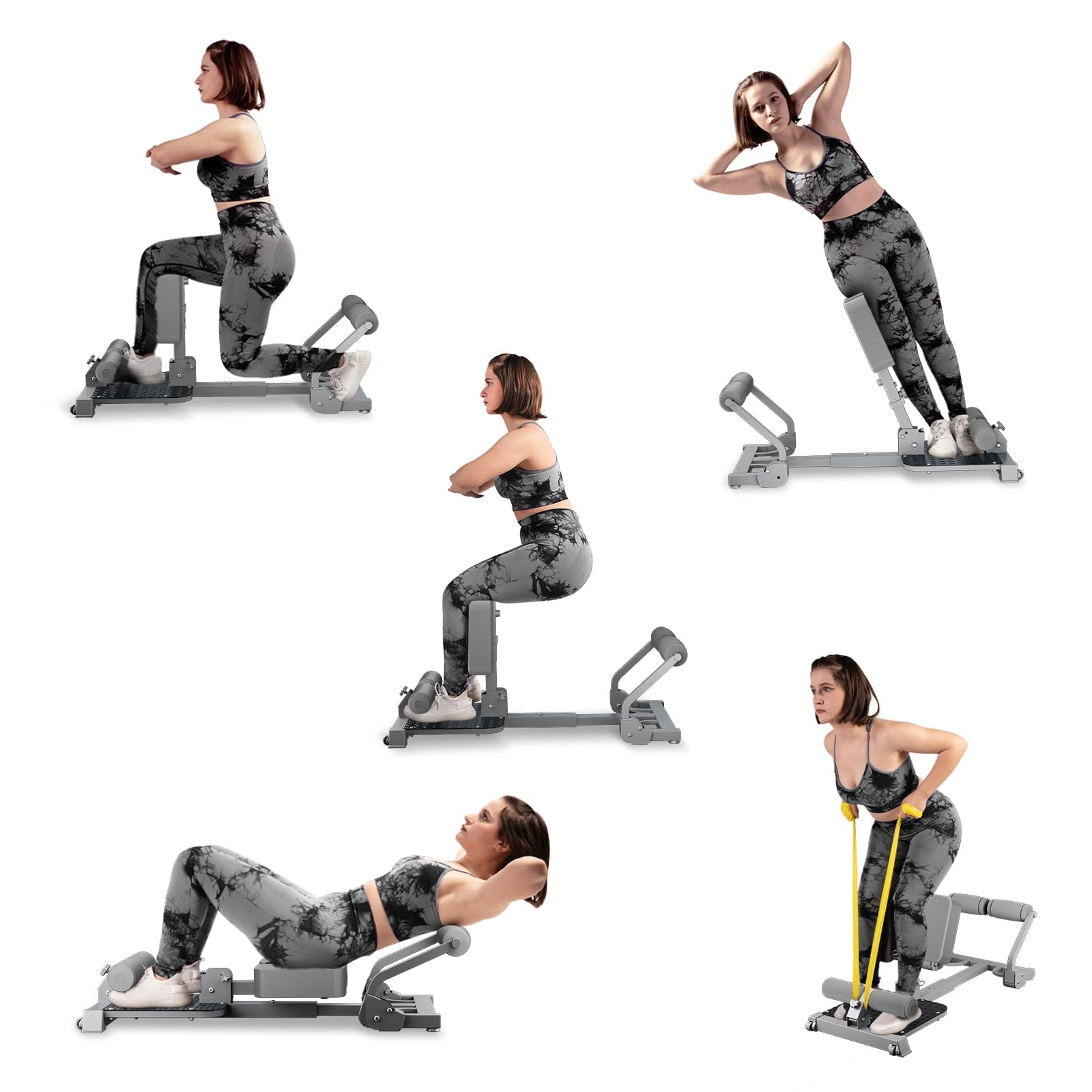 TODO Sissy Squat Macchina Capacità 120KG | per Gambe, Glutei e Addome | Core Training | Multifunzione Deep Sissy Macchina, Attrezzature per il Fitness a Casa