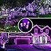 Twinkle Star 200 LED 66FT Halloween Fairy String Lights, Halloween Decoration Lights with 8 Lighting Modes, Mini String Lights Plug in for Indoor Outdoor Christmas Tree Decor, Purple