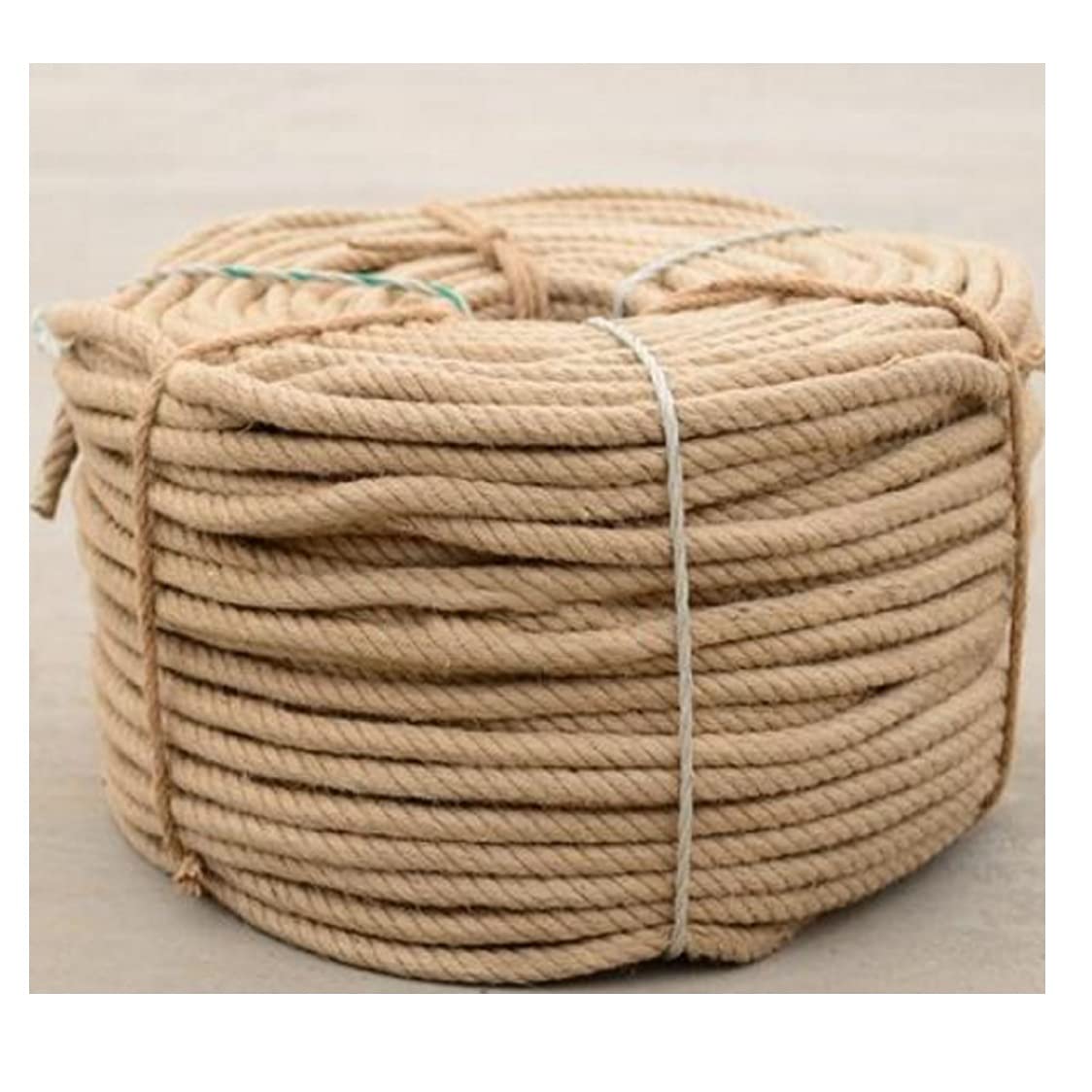 Spago di iuta naturale per artigianato, decorazione della casa, giardinaggio e altro ancora, 10 mm x 100 m, corda di canapa intrecciata per progetti fai da te e decorazioni nautiche